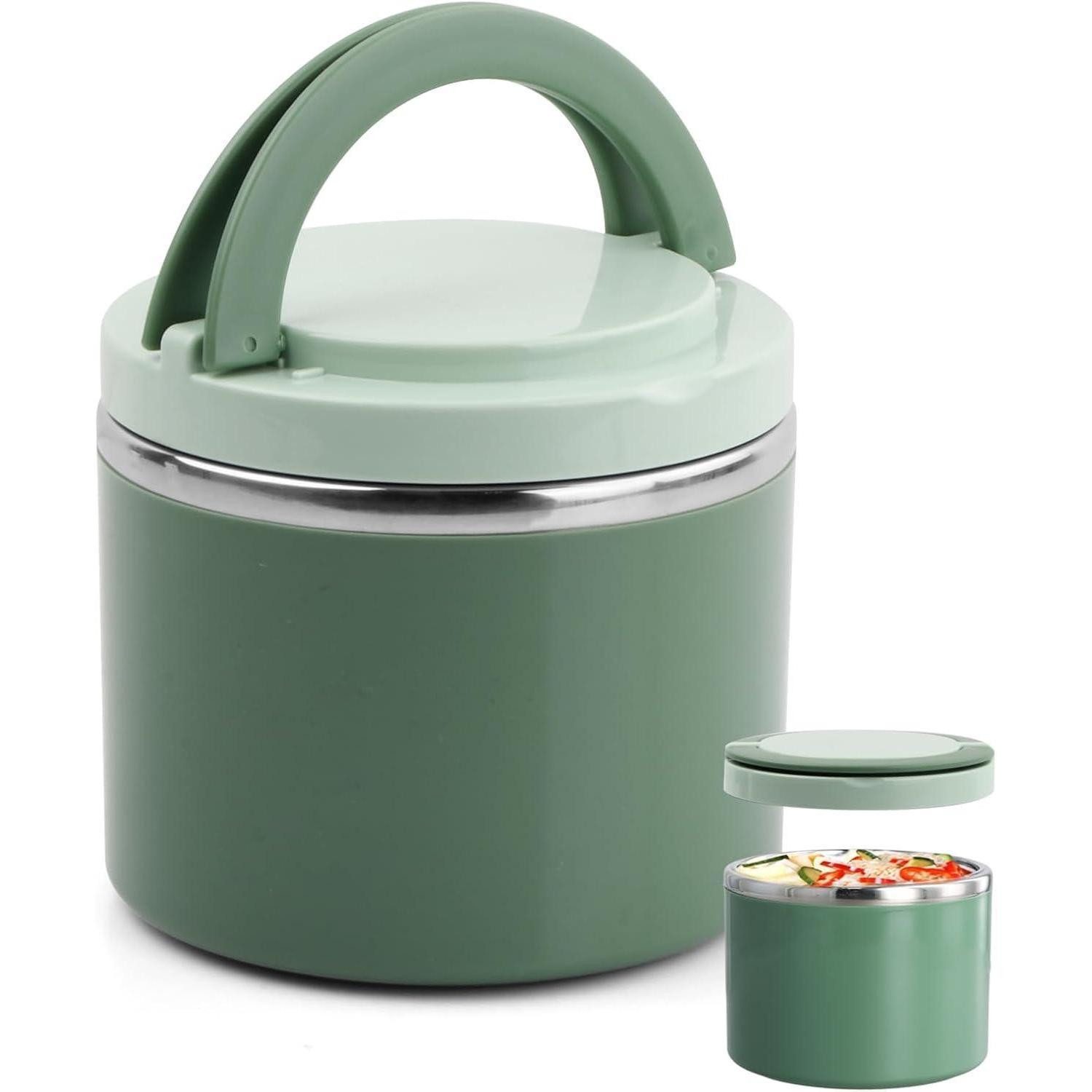 LuxusKollektion Thermobehälter Thermobehälter 1 Liter mit Griff und doppelwandiger Isolierung