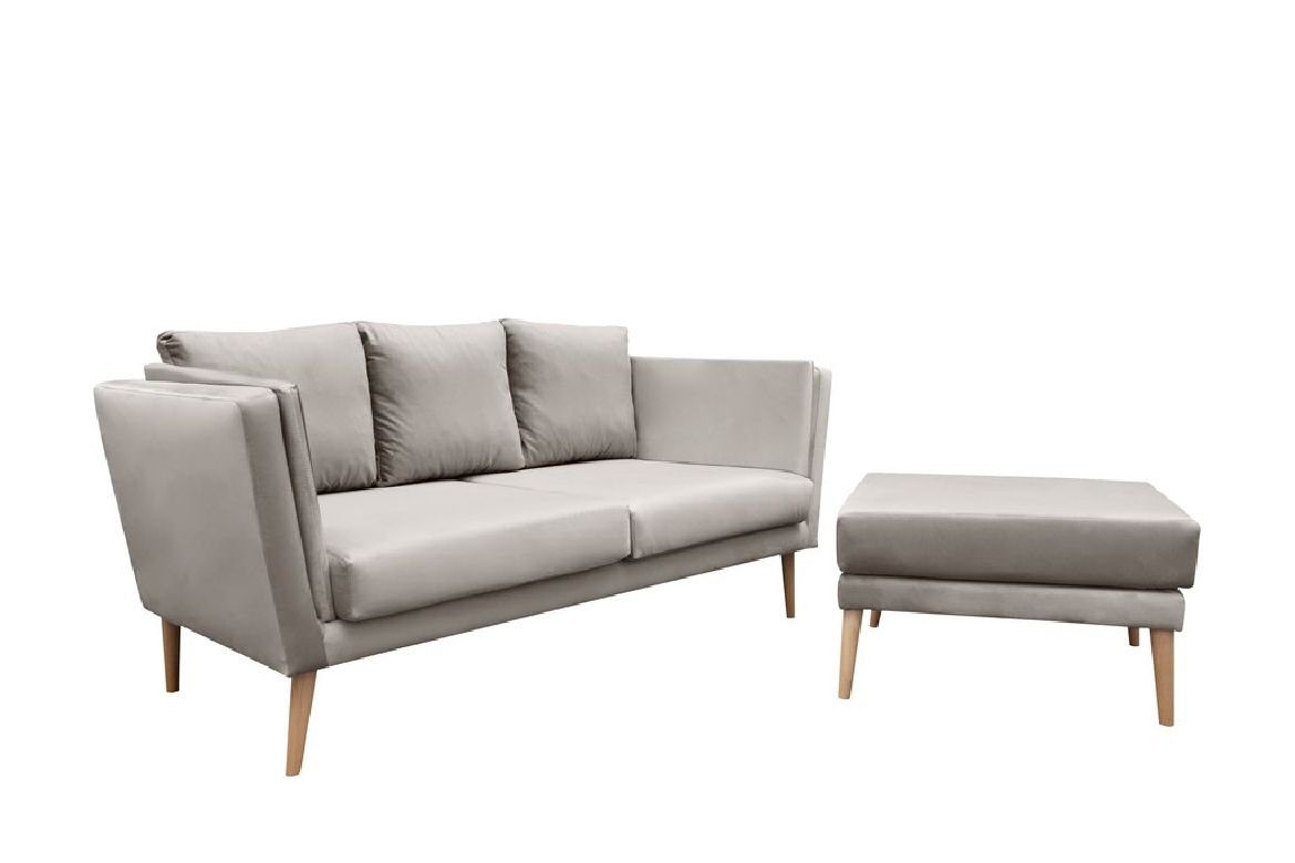 JVmoebel Sofa Design Modernes Sofa, Couch in Beige Polster Wohnlandschaft Sitz Made Europe