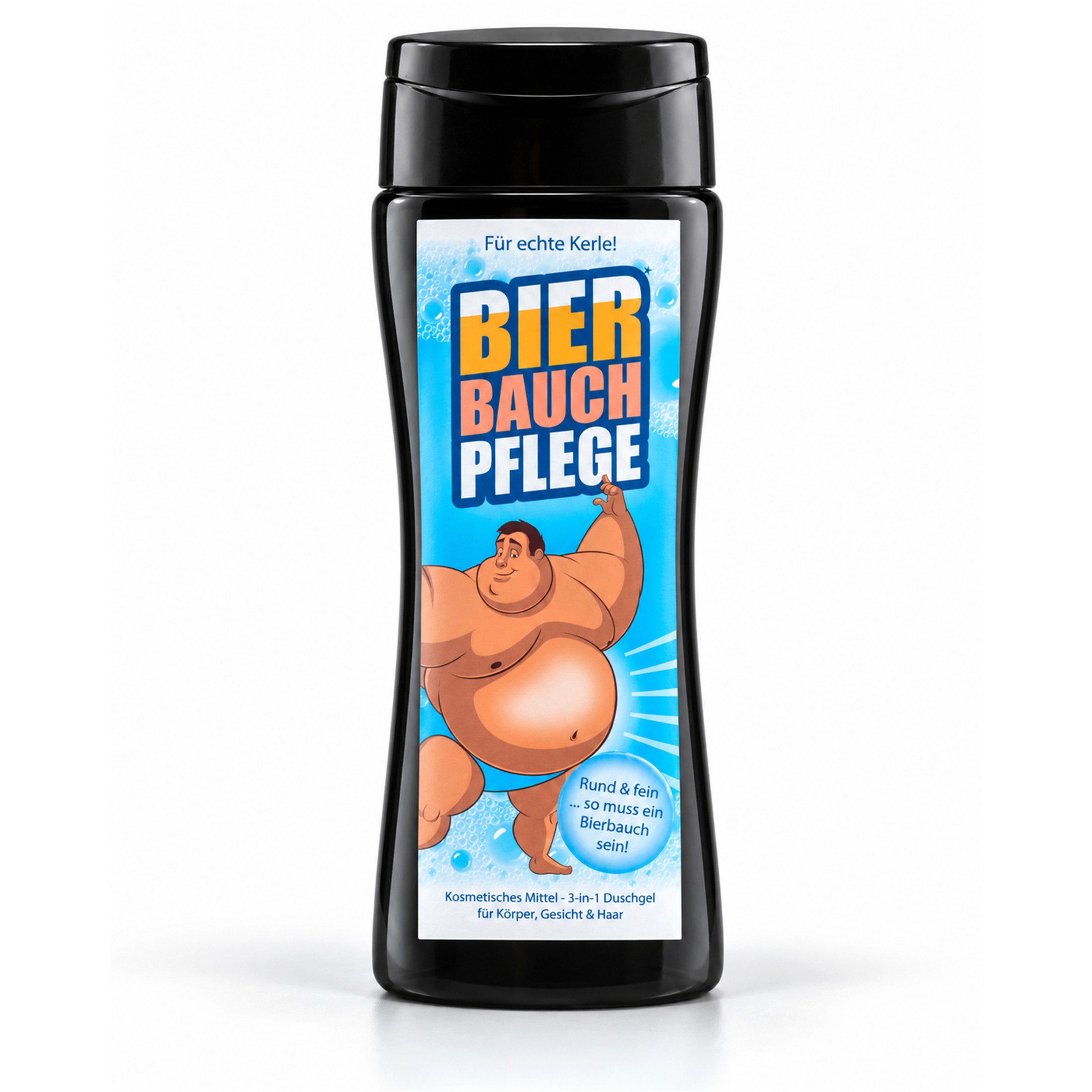 Deggelbam Duschgel Bierbauchpflege 3-in-1 Duschgel – lustiges Geschenk 250 ml, 3-in-1, Bierbauch-Humor, Geschenkidee, 250 ml