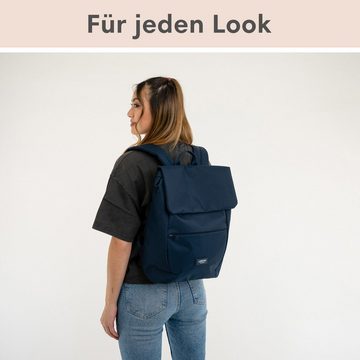 LARKSON Cityrucksack Ronja Laptop Rucksack Damen Herren Klein Elegant, Magnetverschluss, Laptopfach, Wasserabweisend