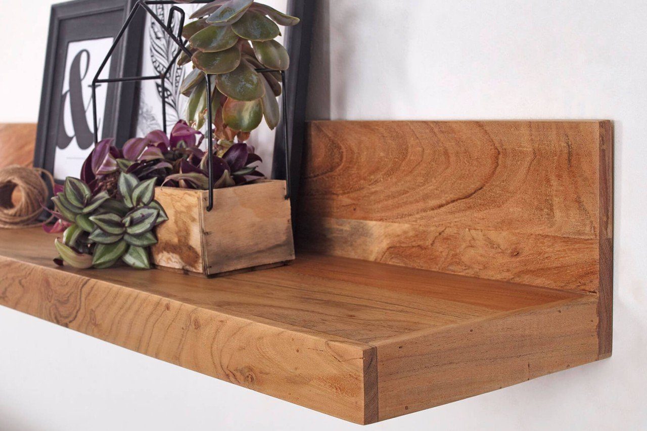 Braun TINO Panel Massiv-Holz tinkaro Akazie Wandregal