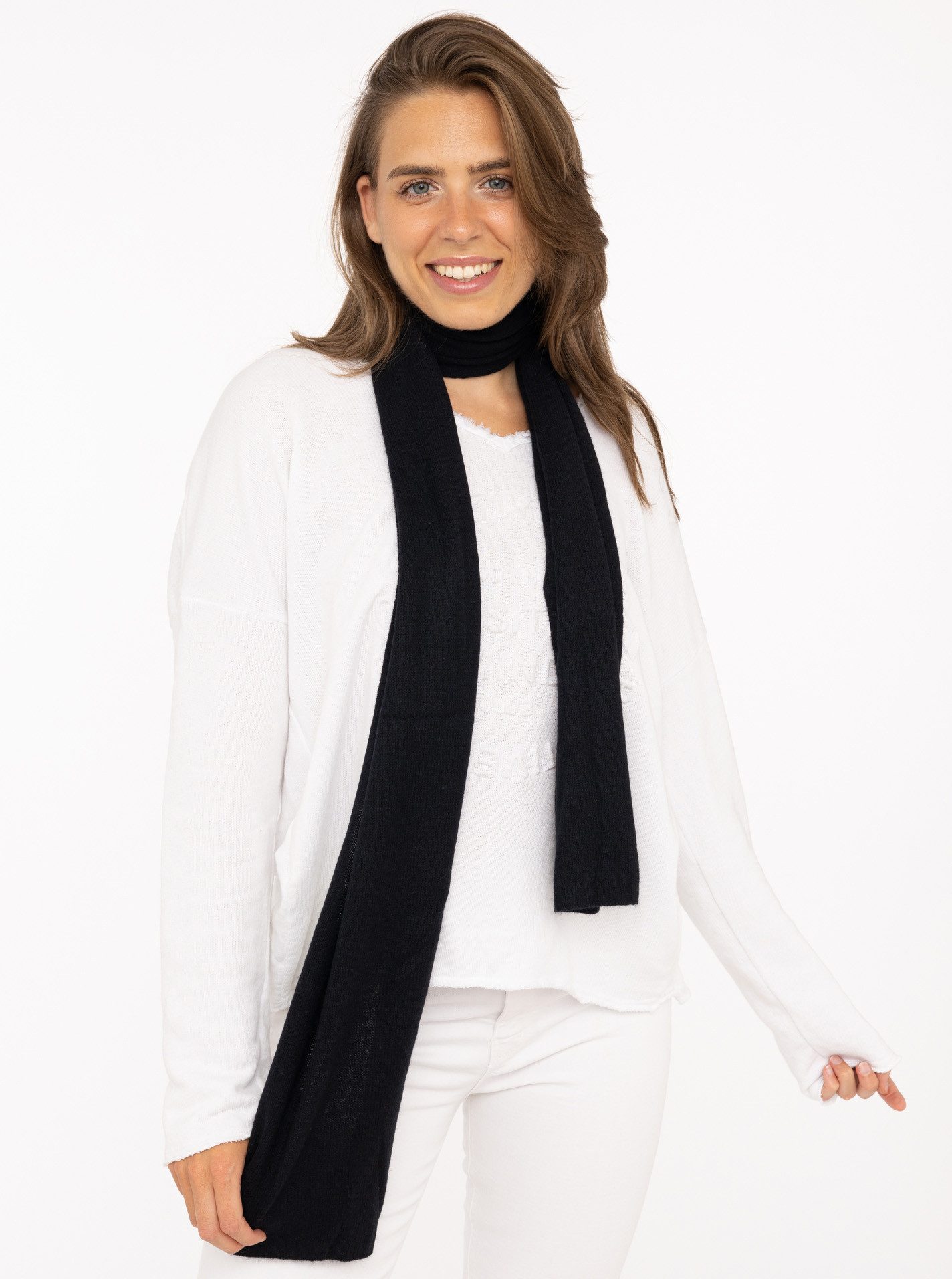 Zwillingsherz Modeschal, Strick, unifarben, weich, wärmend, Kaschmir günstig online kaufen