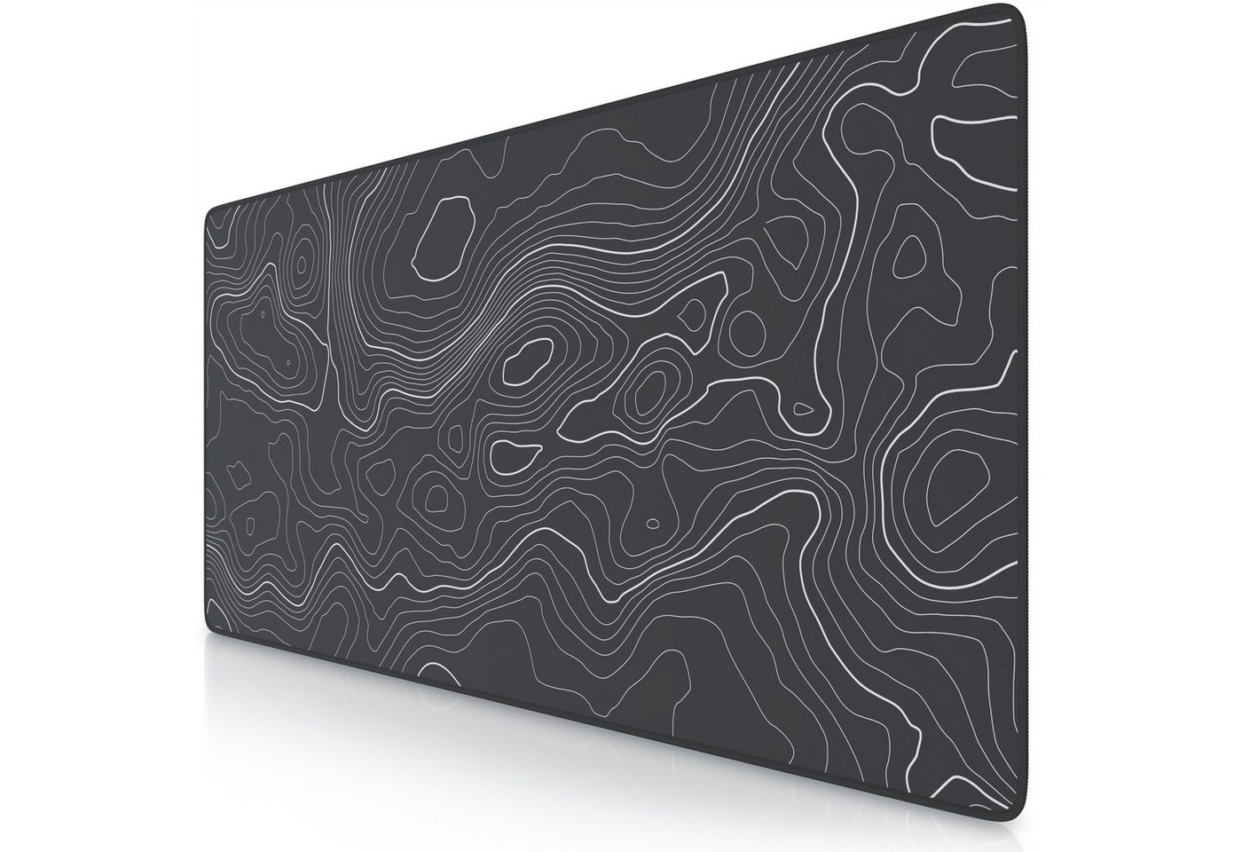 Titanwolf Gaming Mauspad XXL Speed Mousepad 900 x 400 x 3 mm, Schreibtischauflage, abwaschbar (1-St), rutschfeste Rückseite, Geschwindigkeit & Präzision, Topography