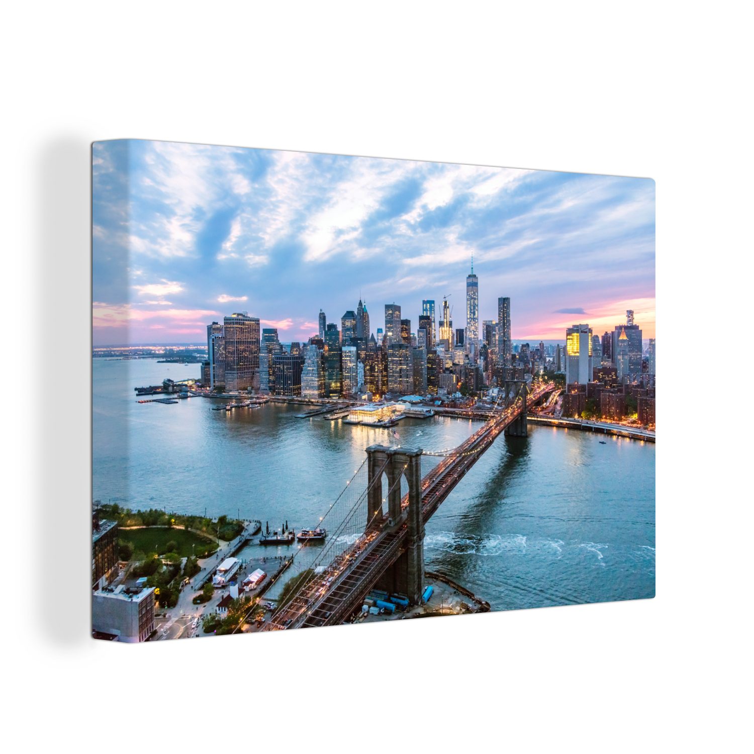 OneMillionCanvasses® Leinwandbild New Yorker Skyline an günstig online kaufen