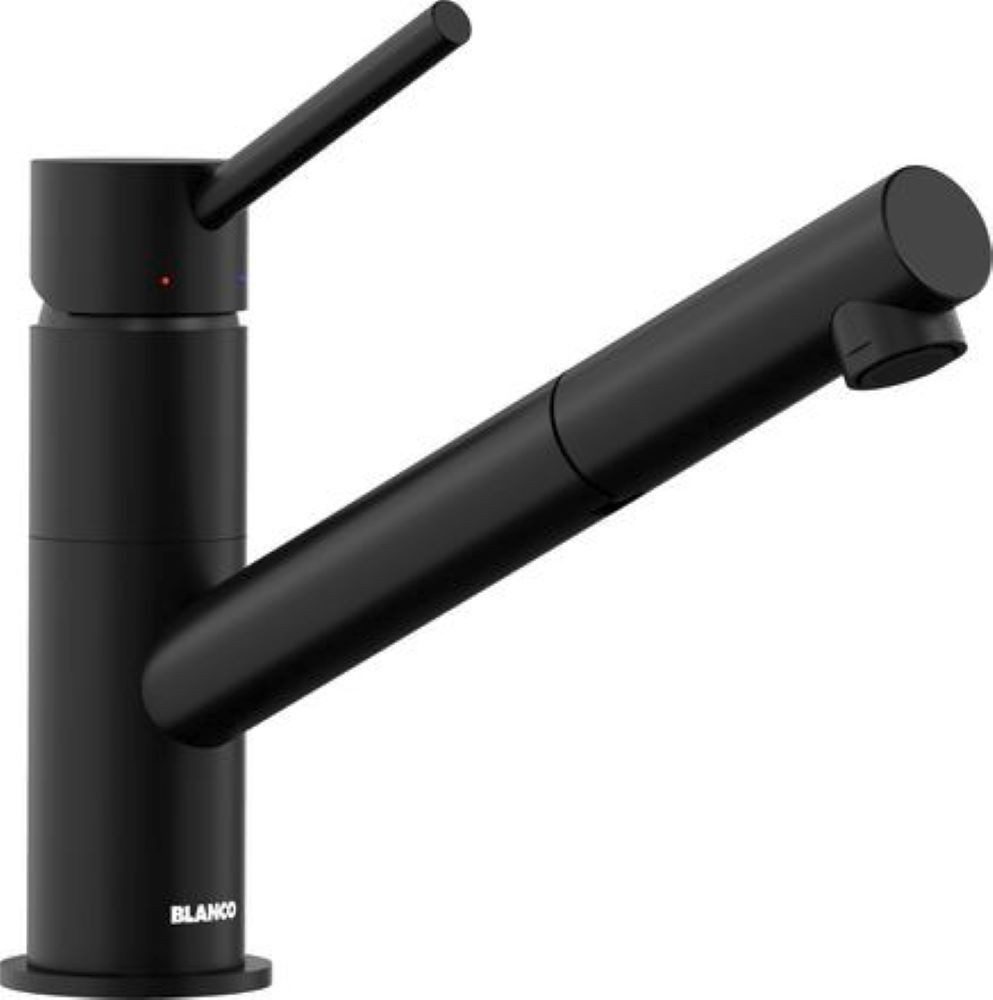 Blanco Küchenarmatur Blanco KANO-S Küchenarmatur Niederdruck schwarz matt 527653