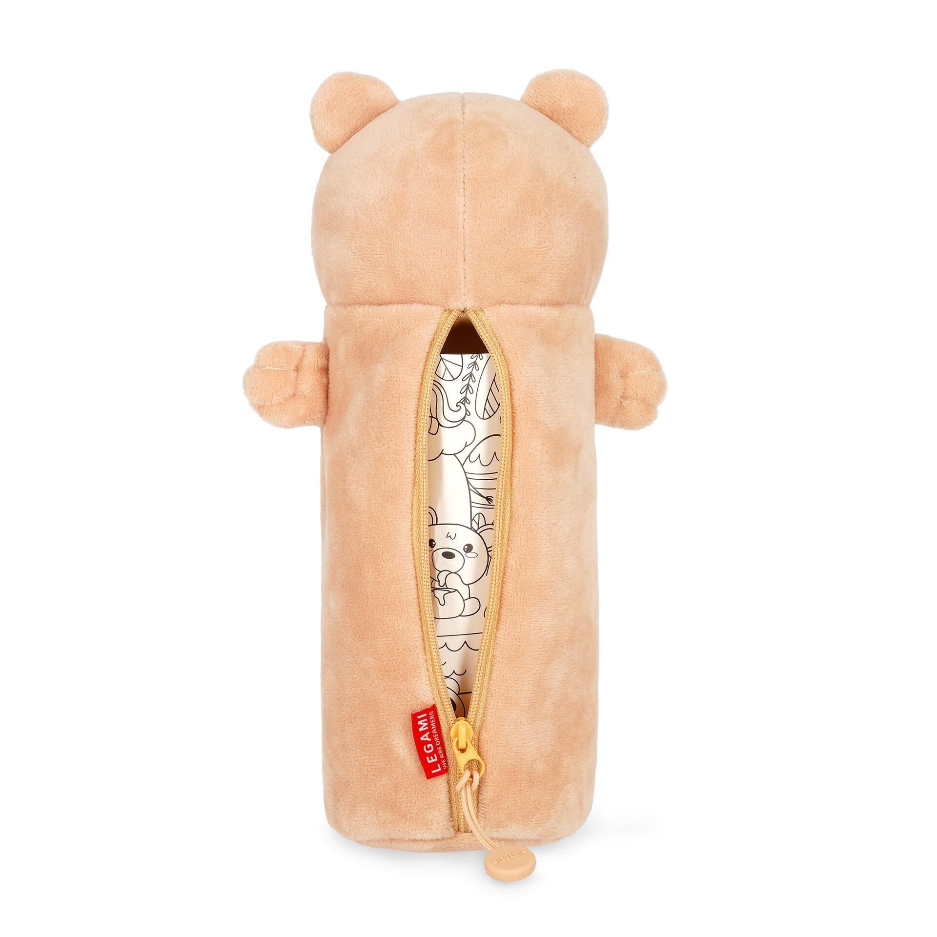 LEGAMI - Kawaii 2 in 1 Soft Silicone School Pencil Case Teddy Bear LEGAMI - Kawaii 2 in 1 Soft Silicone School Pencil Case Teddy Bear