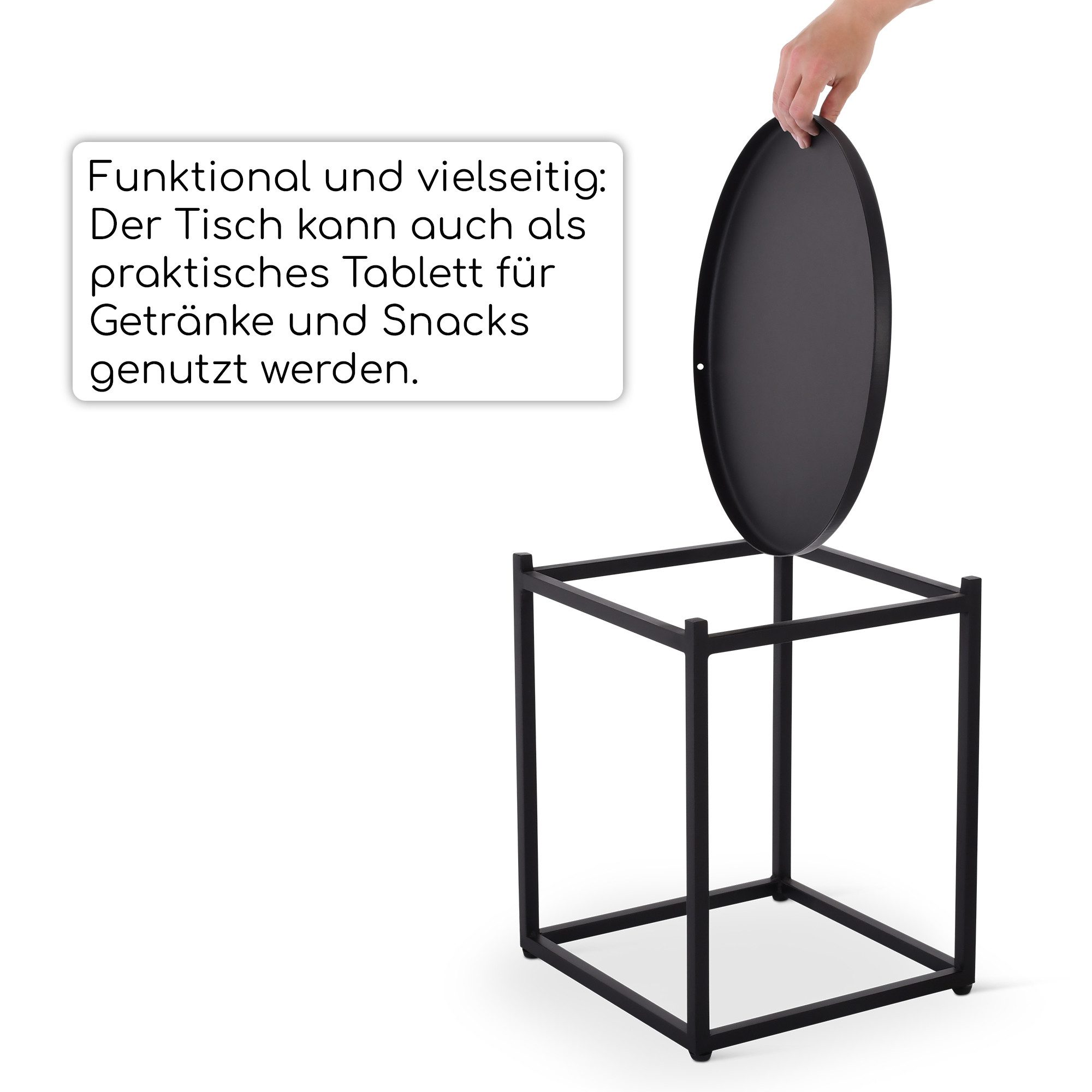 Raburg Gartenlounge-Set Lounge-Sitzgruppe, Polyratten, Anisa, (5-teilig, 2 Sessel & 1 Sofa & 2 Lounge-Tische), Gestell aus Metall in Seiden-Schwarz, belastbar 120 kg pro Sitzfläche