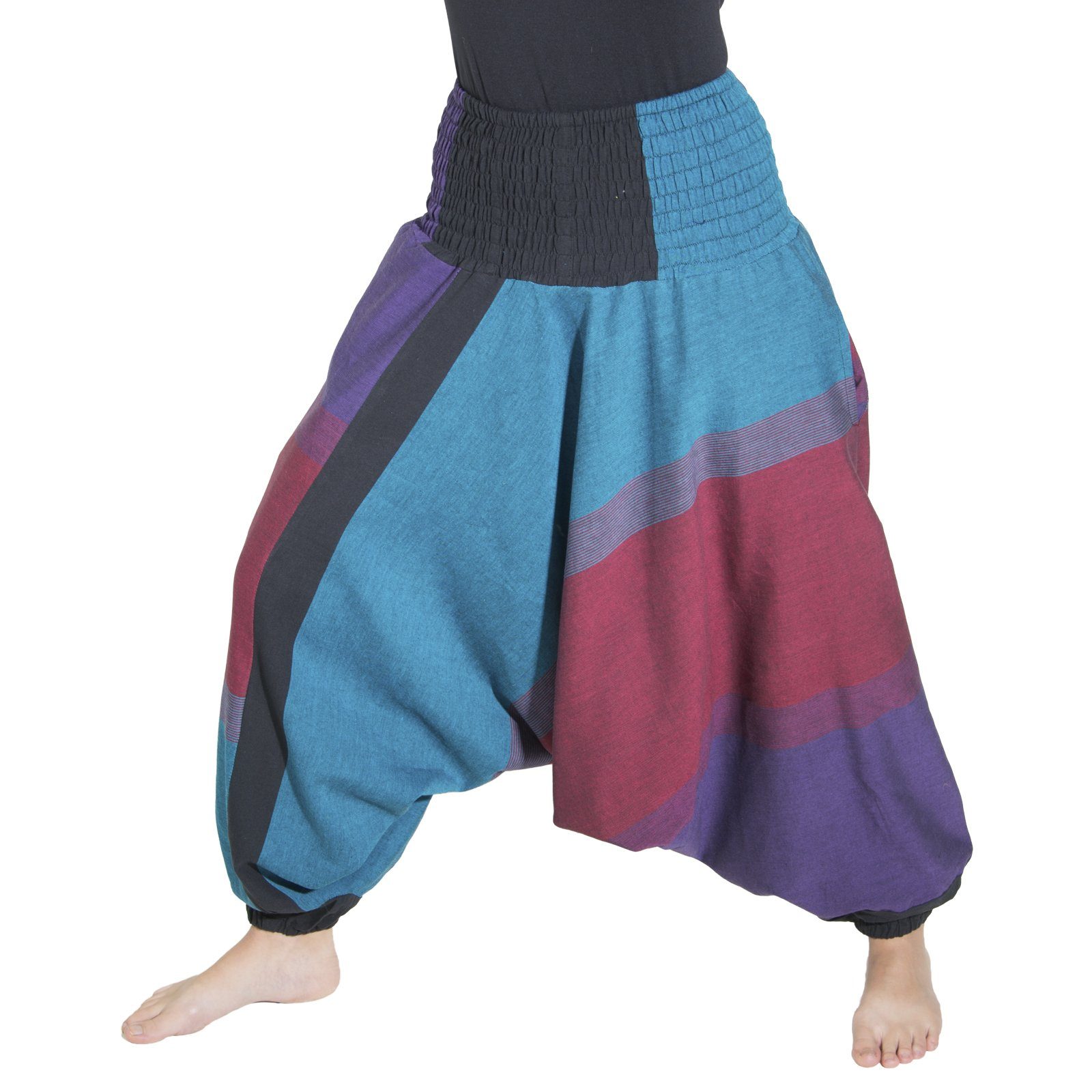 Haremshose Magie Yoga UND orientalische Damen Lila Freizeit / KUNST MAGIE Petrol und Haremshose Kunst