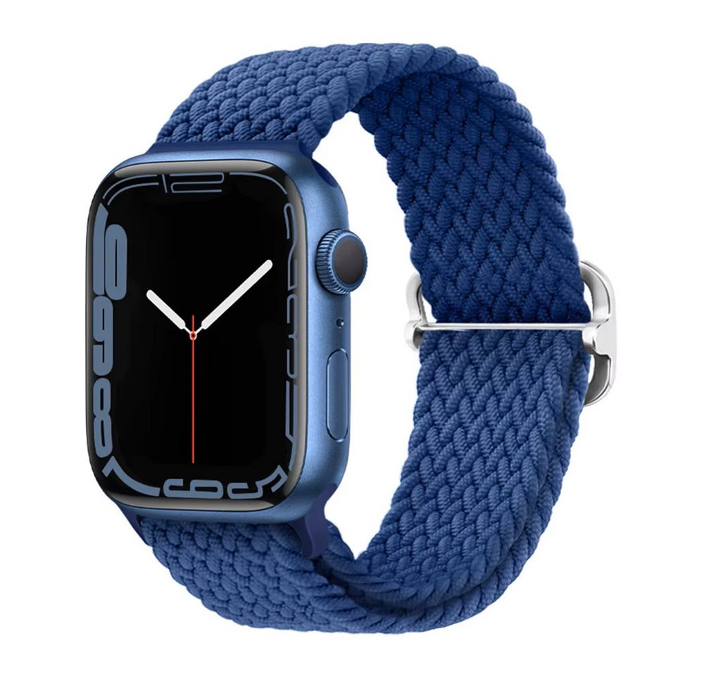 Widmann-Shop Smartwatch-Armband Nylon Loop Armband für Apple Watch Band Series Ultra SE 11 10 9 8, Nylon, alle Größen