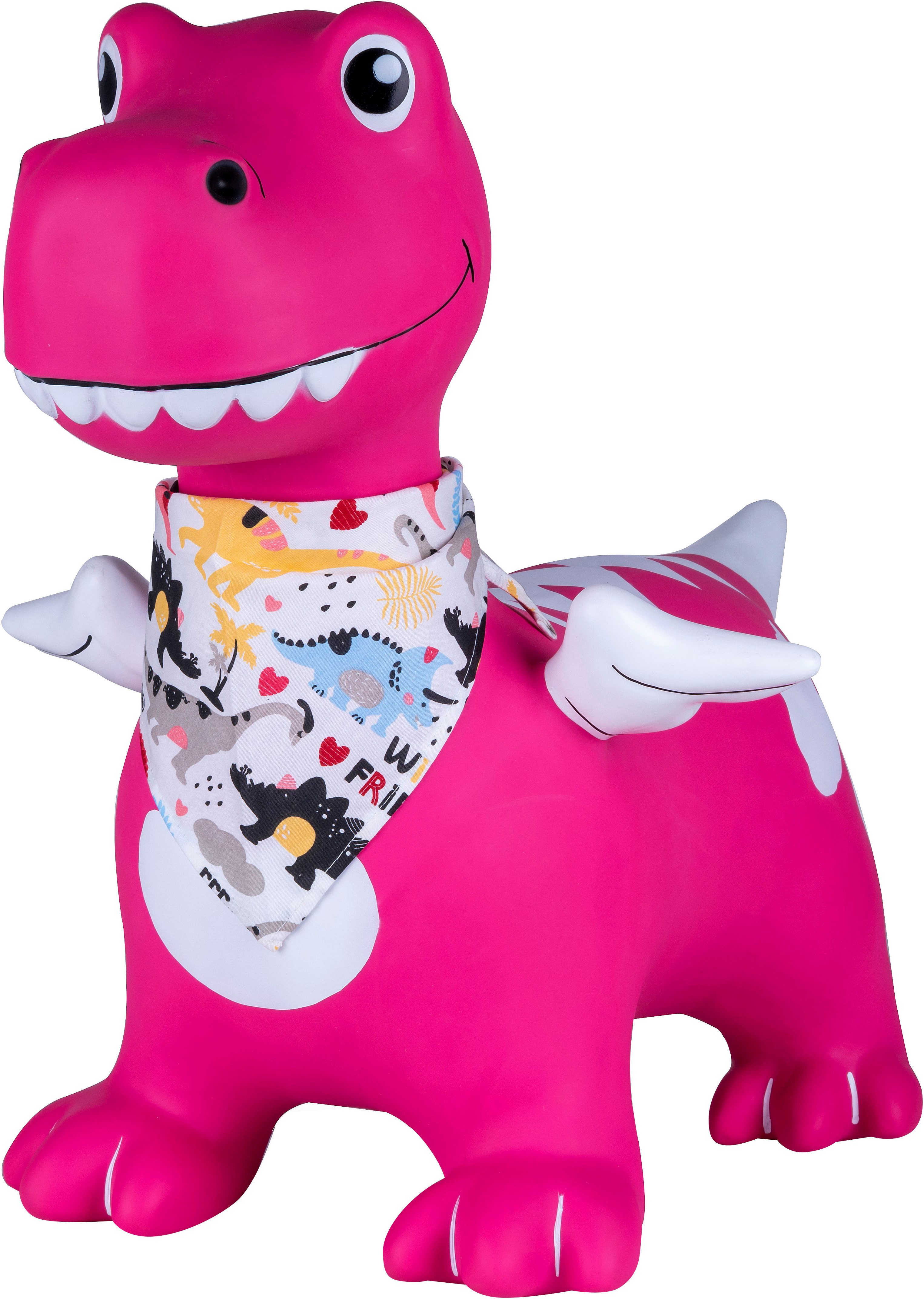 Jamara Hüpftier Dino mit Flügel HoppyDoo, mit Pumpe – Bild 4 von 5
