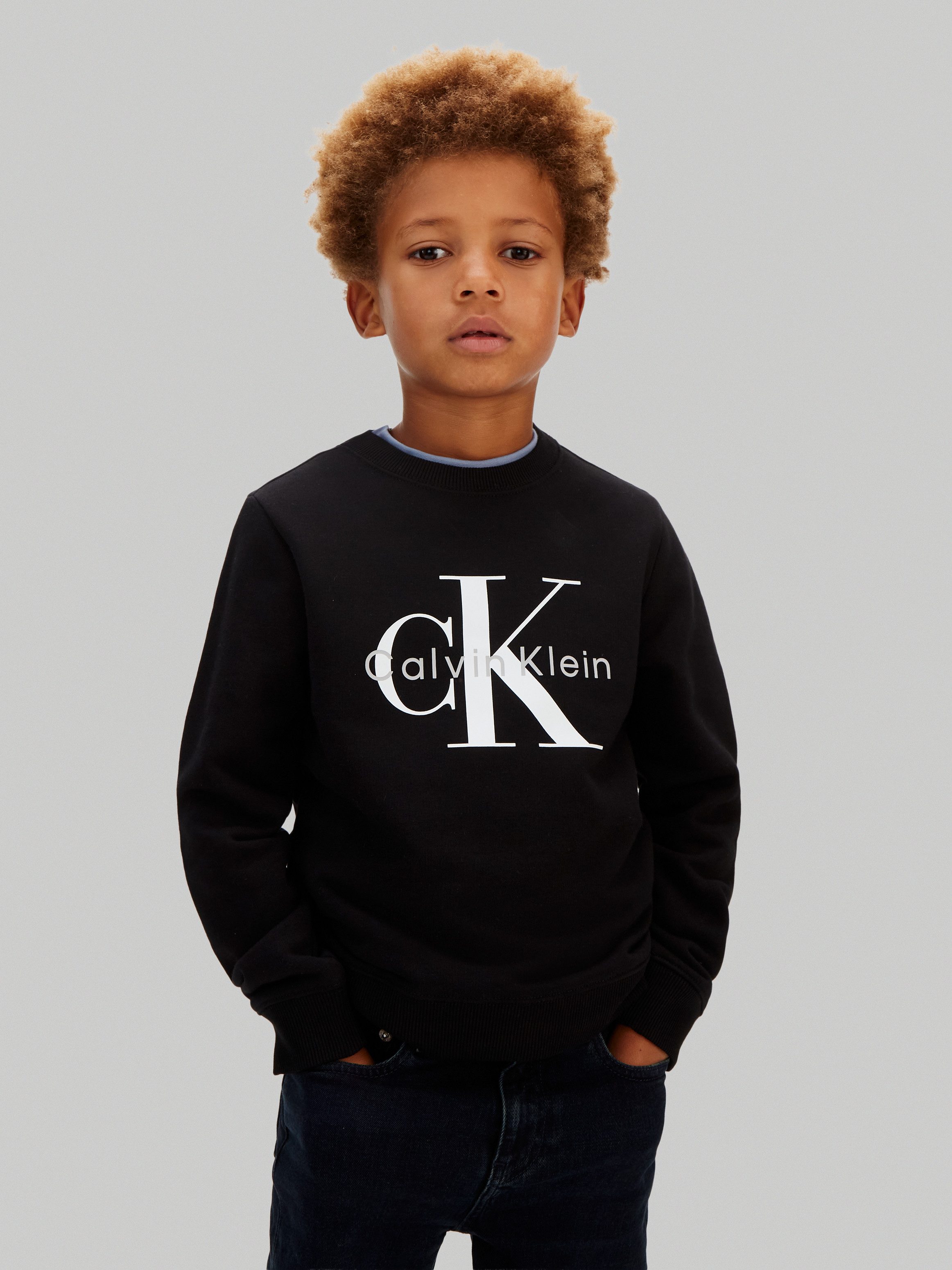 Calvin Klein Jeans Sweatshirt MONO LOGO Regular fit für Kinder, mit Logoschriftzug