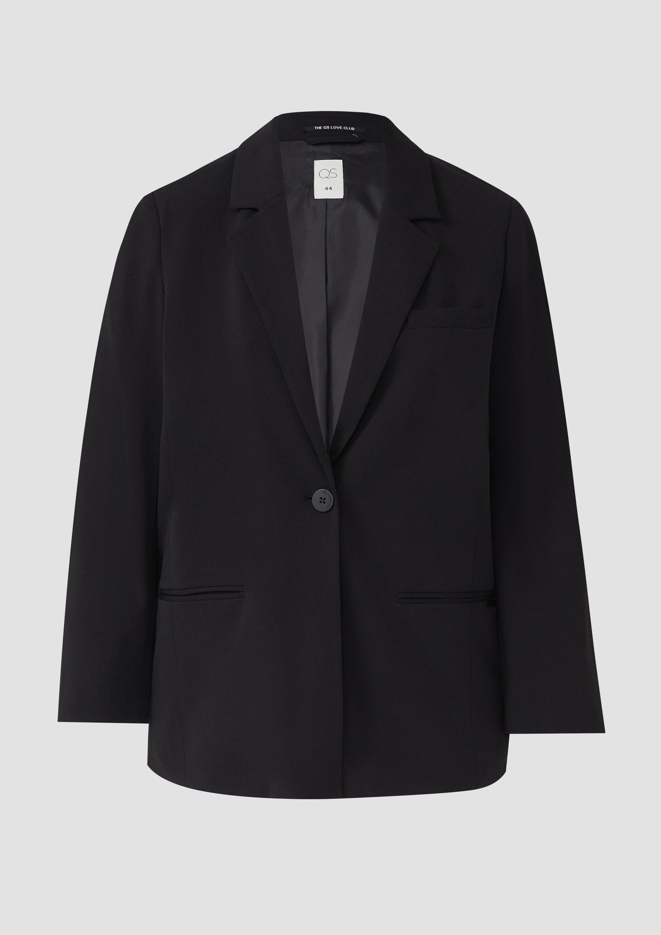 QS Jackenblazer Indoor-Blazer Blazer aus Interlockjersey