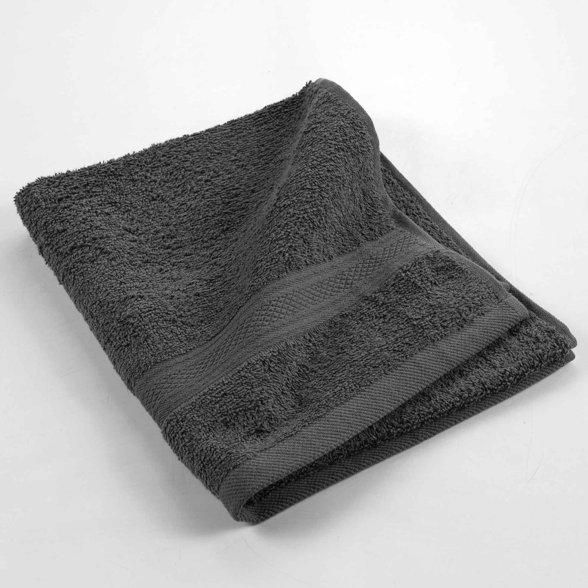 Baumwolle Dunkelgrau 50x90cm, Frottee Gästehandtuch Handtücher Handtuch 100% dynamic24 Handtuch 50x90cm Handtuch