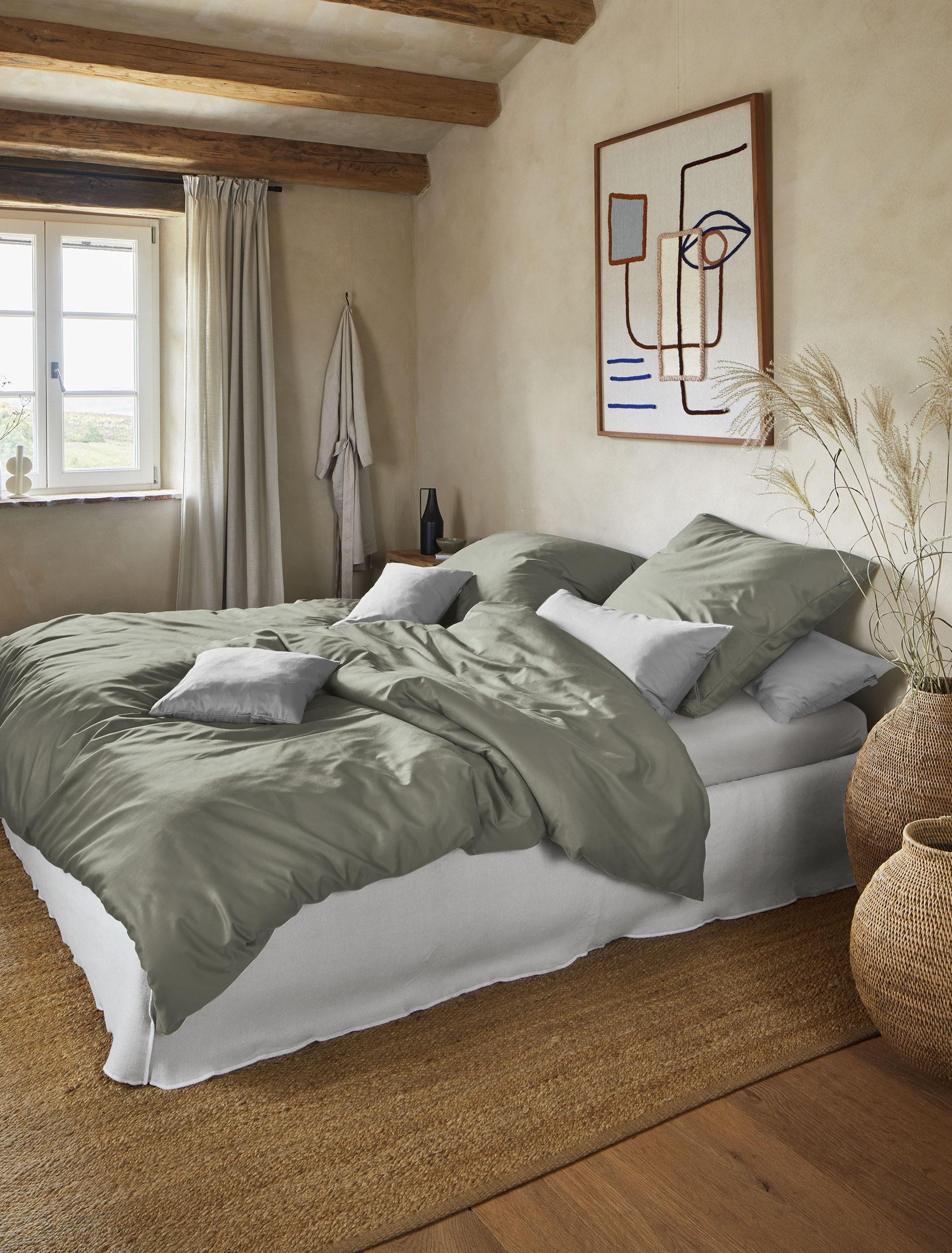 Irisette Bettwäsche Paris 8000, Mako-Satin, 2 teilig, Hochwertige Premium Bettwäsche