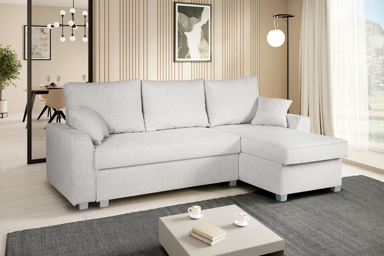 Beautysofa Polsterecke Toretto, Eckcouch aus velours, günstig online kaufen