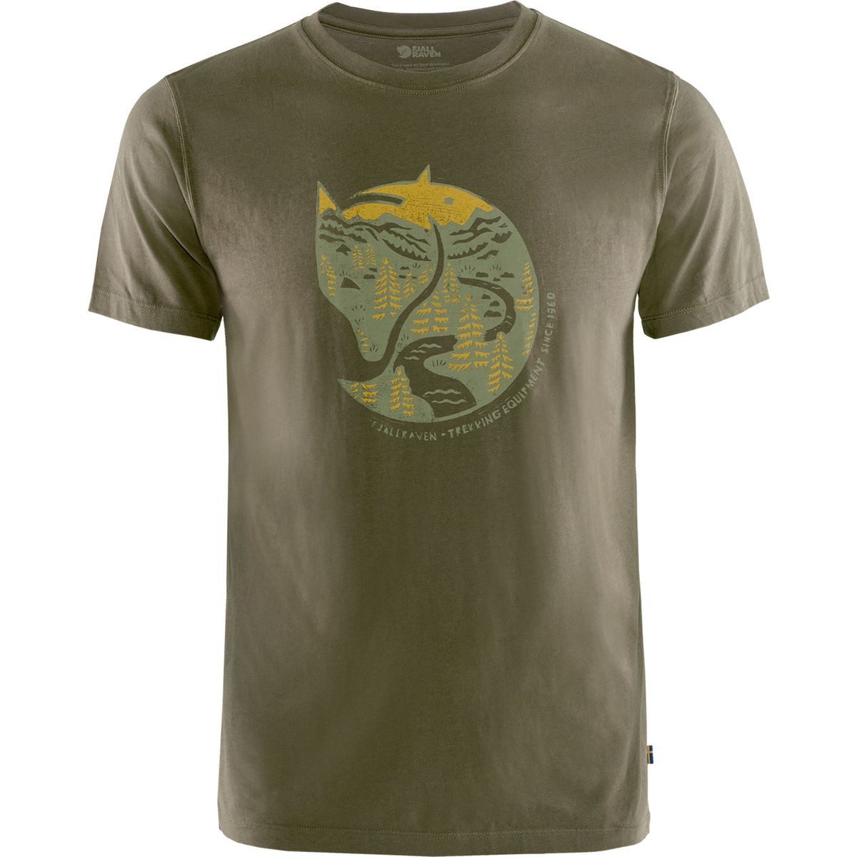 Fjällräven Kurzarmshirt Arctic Fox T-shirt M Komfortables Herren-T-Shirt aus Bio-Baumwolle mit stilvollem