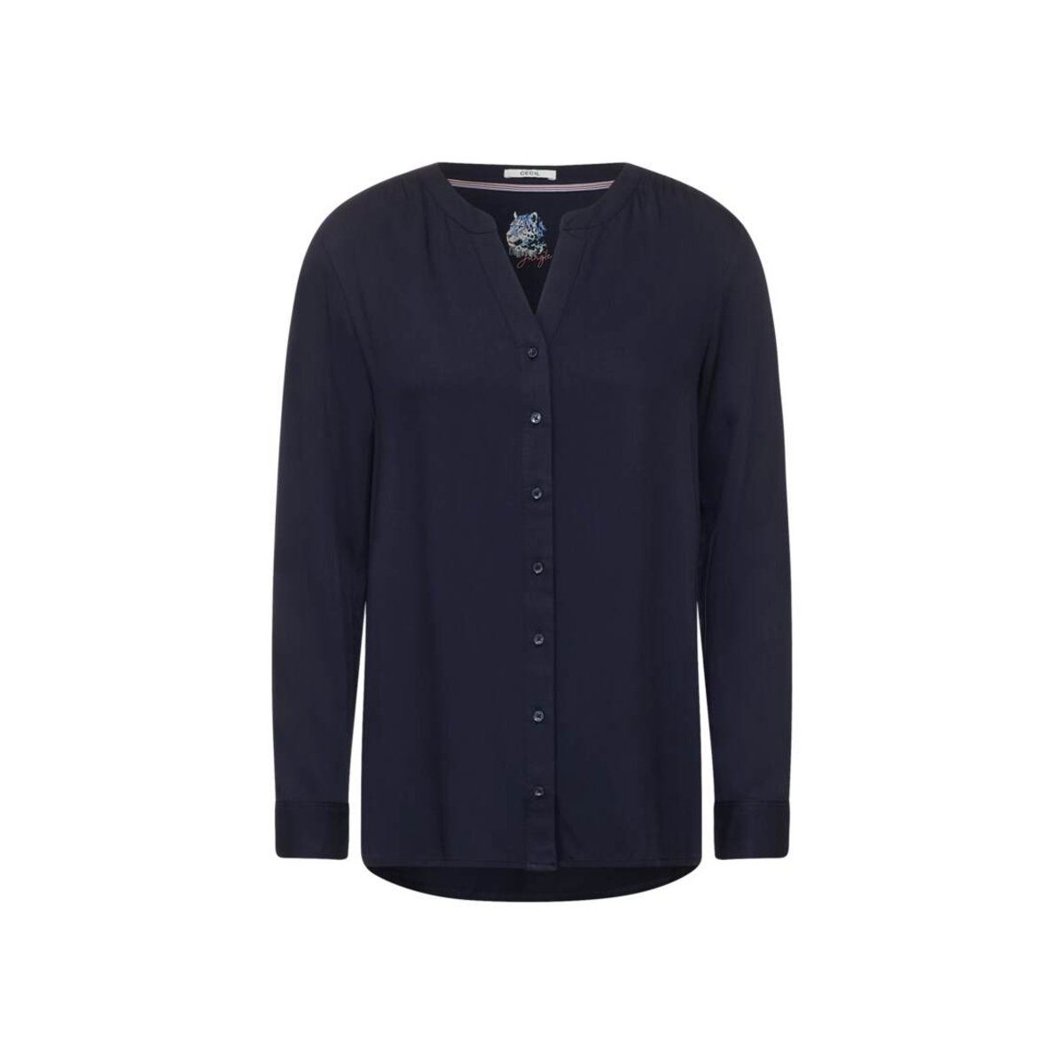 dunkel-blau deep Cecil Blusenshirt (1-tlg) blue