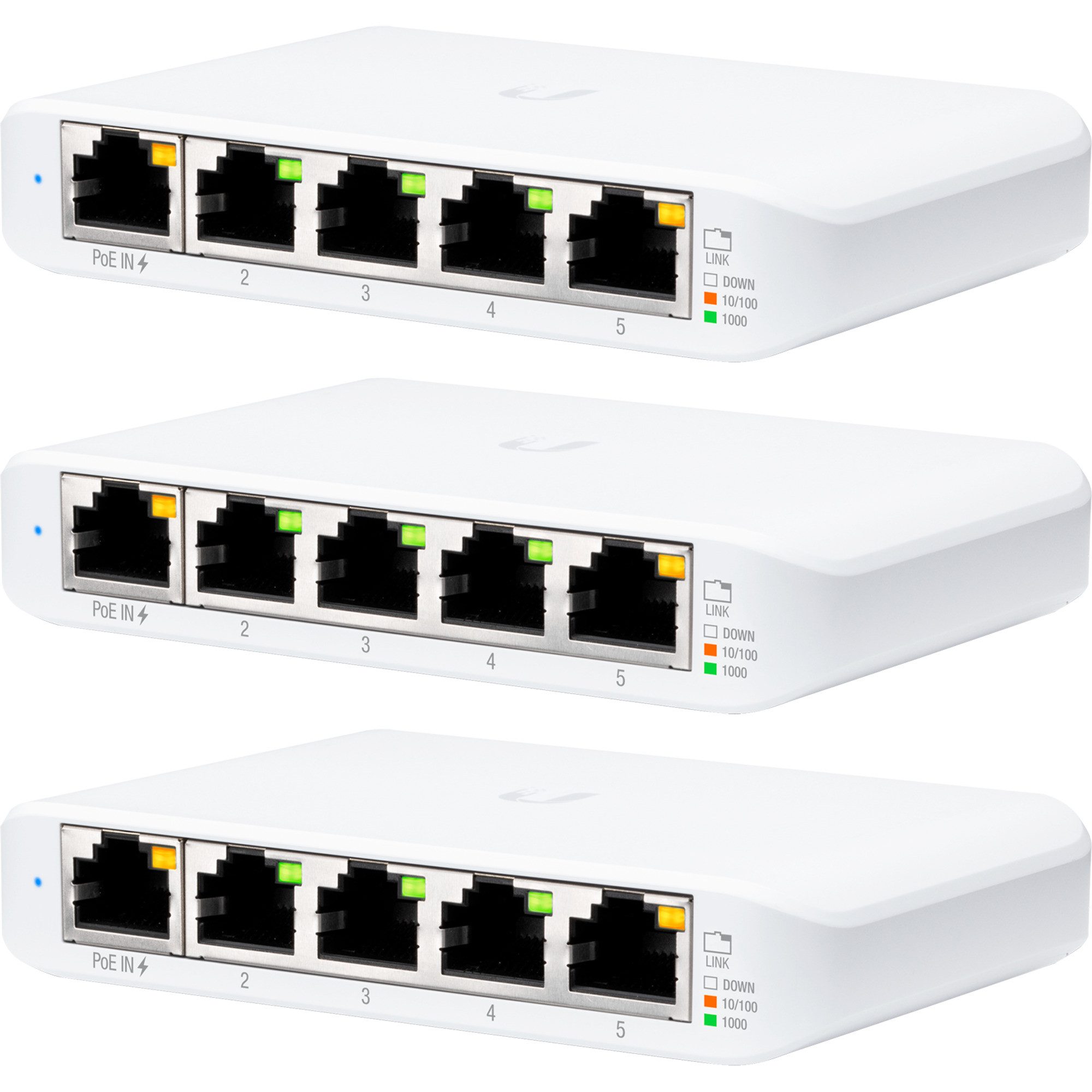 Unifi Router Spliter Ubiquiti Networks Ubiquiti UniFi Flex-Mini, Switch, (3er Pack) Netzwerk ...