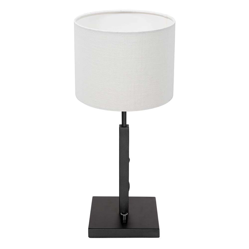 Steinhauer LIGHTING LED Tischleuchte, Leuchtmittel nicht inklusive, Tischleuchte Beistelllampe Schreibtischlampe Metall Stoff Drehschalter