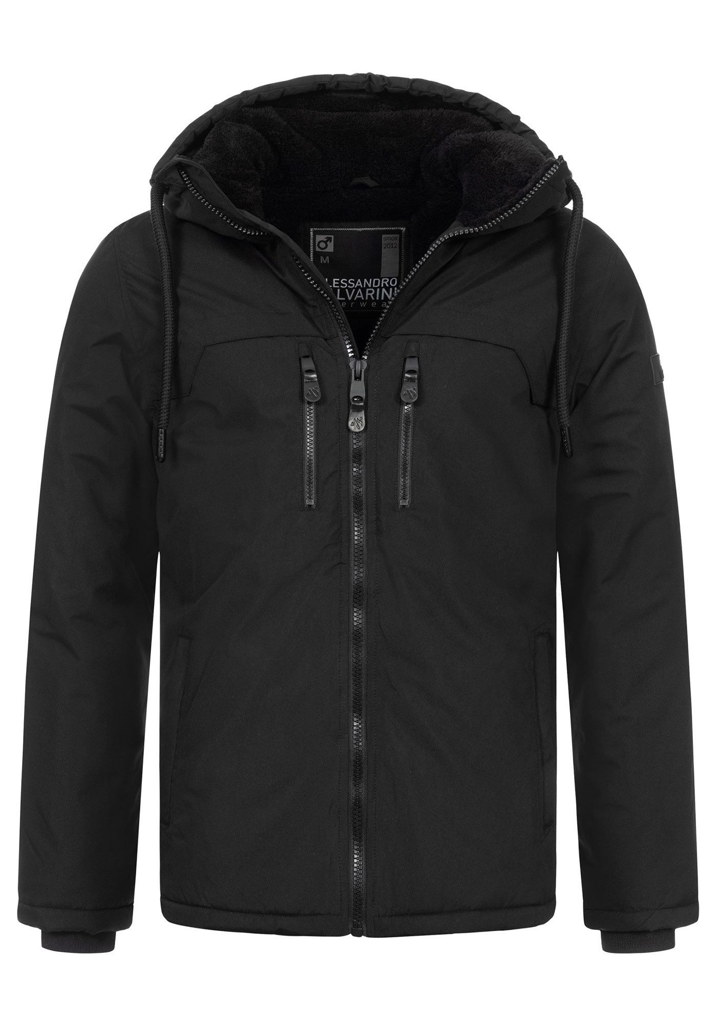 Alessandro Salvarini Winterjacke ASMori mit warmem Teddyfell – Bild 5 von 5
