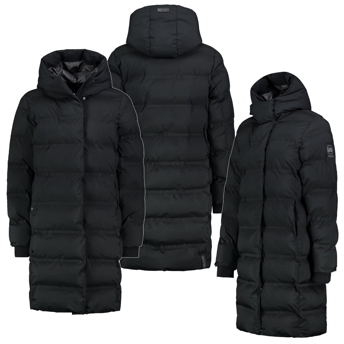 SUBLEVEL Steppmantel Damen Winter Jacke Mantel Parka Steppjacke Steppmantel lang funktional