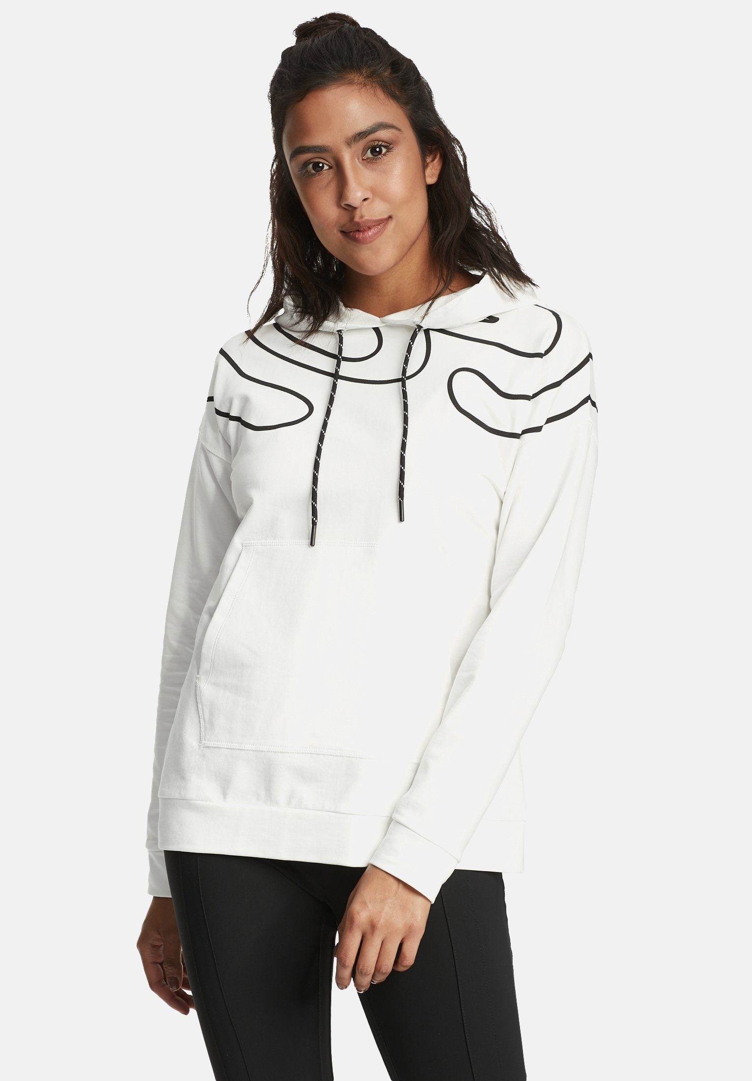 Damen Pullover Cartoon Sweatshirt mit Aufdruck Druck