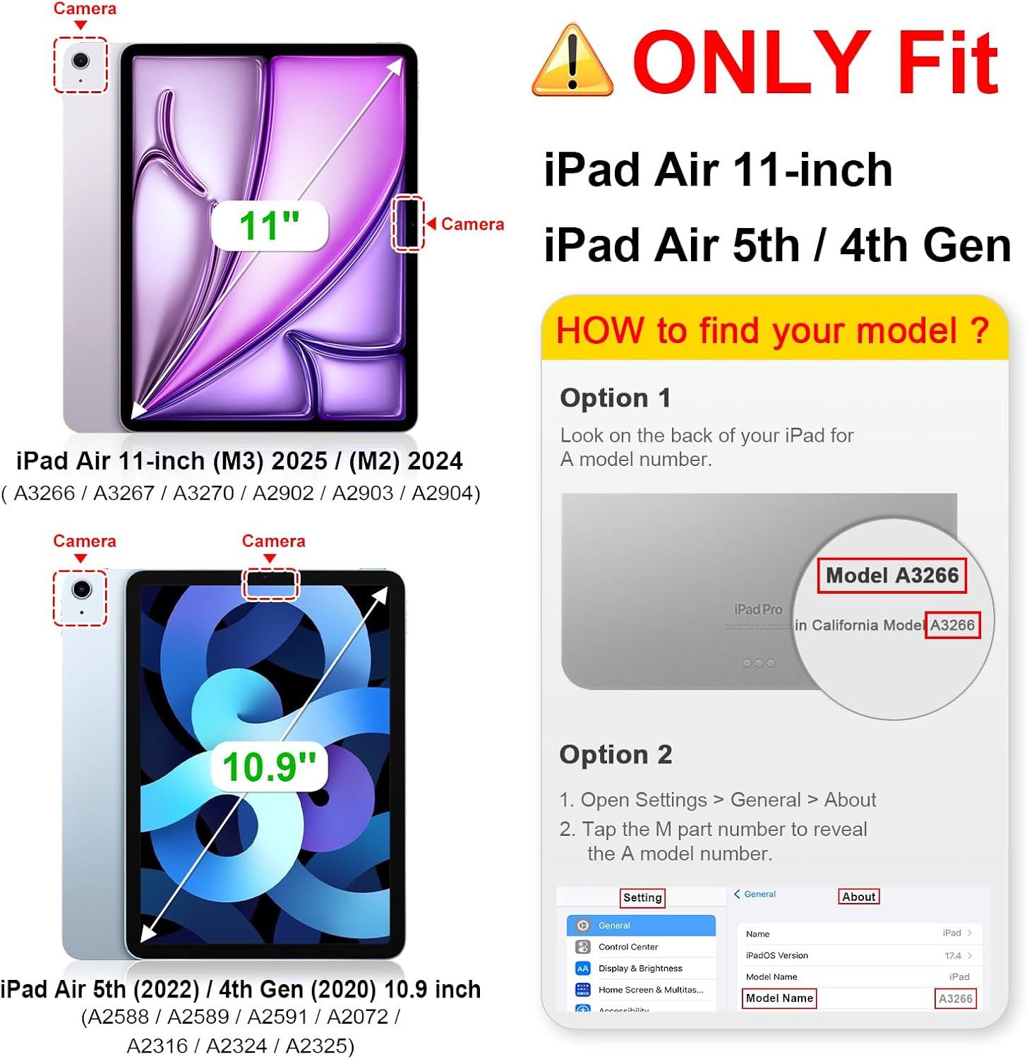 Fintie Tablet-Hülle für iPad Air 11 Zoll M3/M2 (2025/2024), iPad Air 5./4. Gen (2022/2020) 10.9 Zoll, mit 7 Farben Beleuchtete Abnehmbare QWERTZ Tastatur