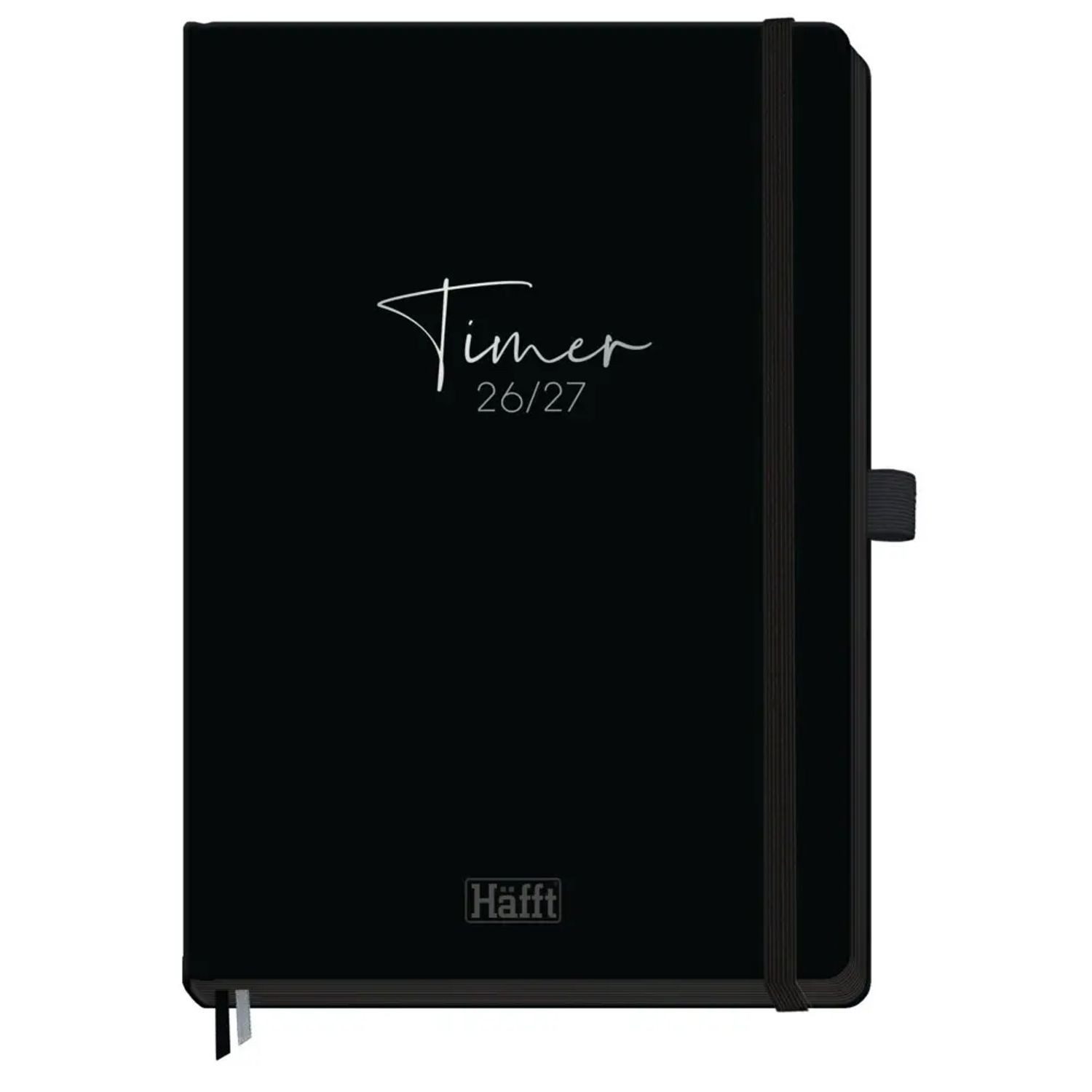 Häfft Schülerkalender Häfft-Timer Deluxe 26/27 A5 - Jugendkalender [Black Edition]
