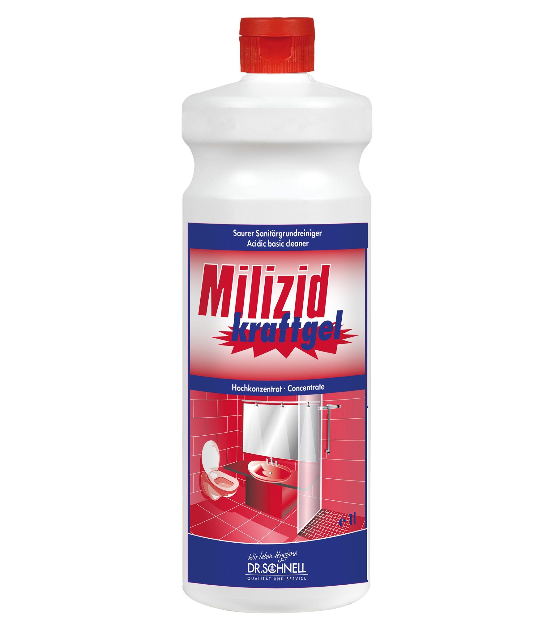 Dr. Schnell Milizid Kraftgel 1 Liter Sanitärreiniger Sanitärreiniger