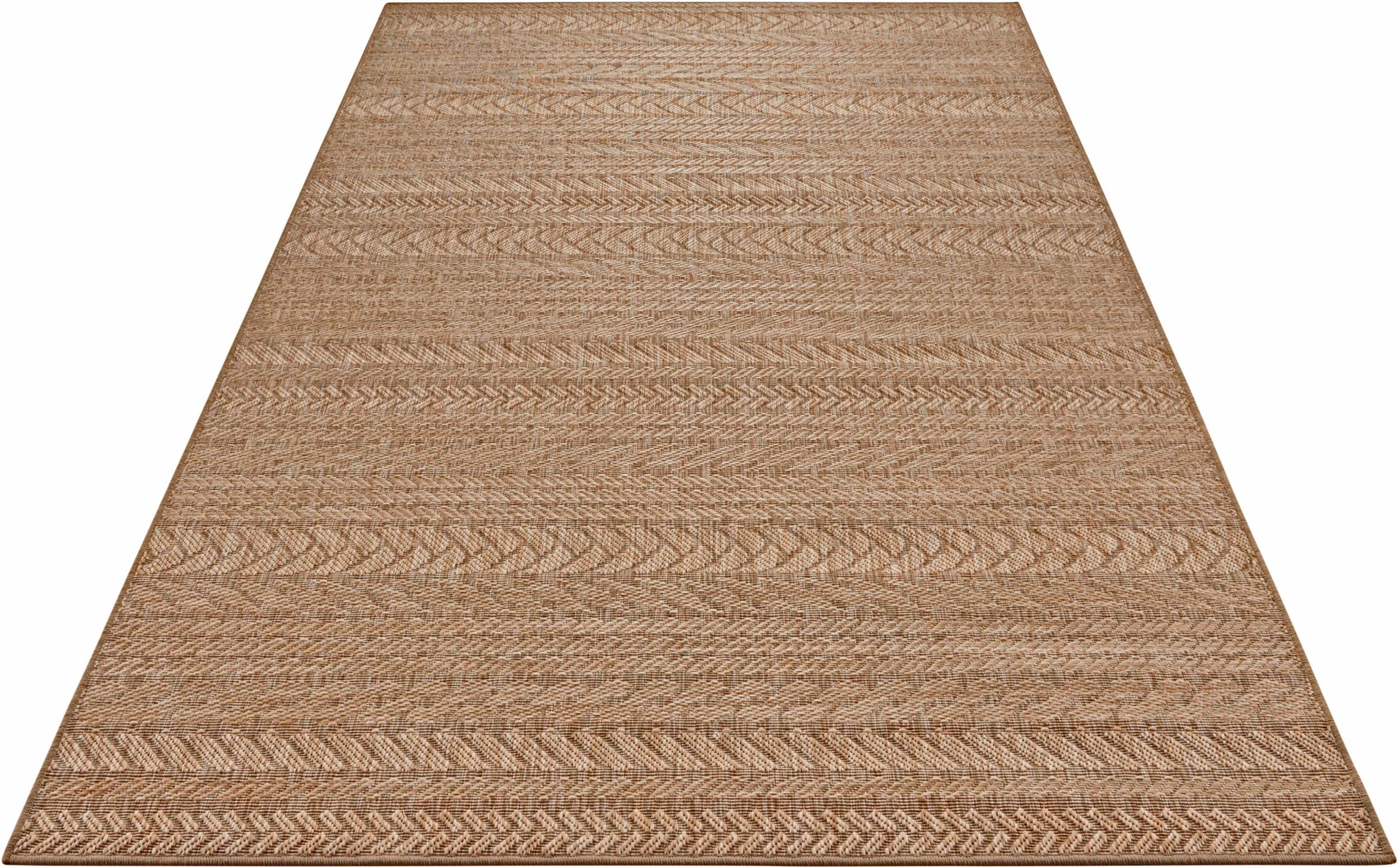 NORTHRUGS Teppich Granado, rechteckig, Höhe: 6 mm, In- und Outdoor, Sisal Optik, Robust, Pflegeleicht, Flachgewebe