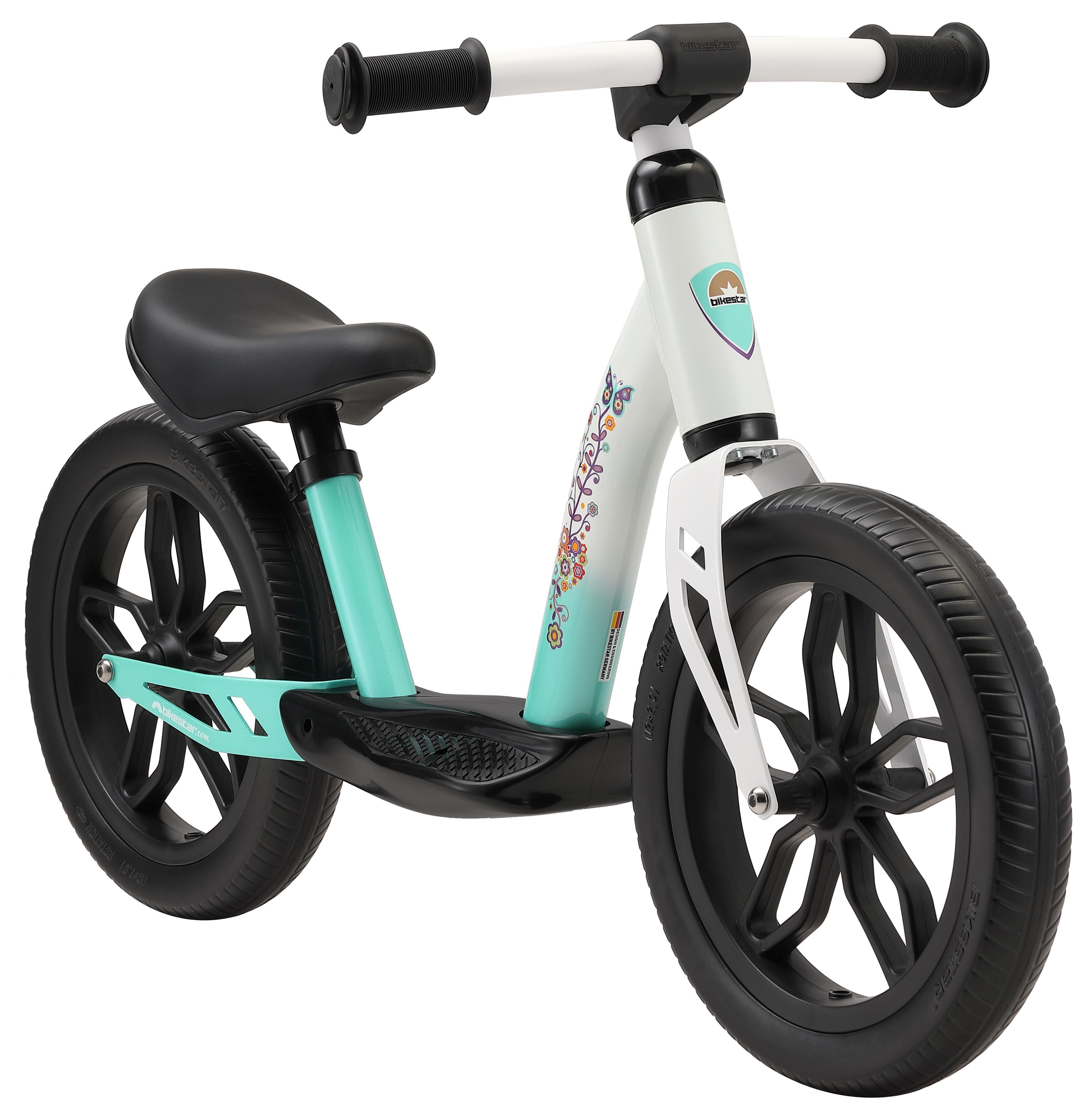 Bikestar Laufrad für Kinder von 3 - 6 Jahre, ab 87.5 cm, Jungen, Mädchen, Höhenverstellbar, EVA Reifen