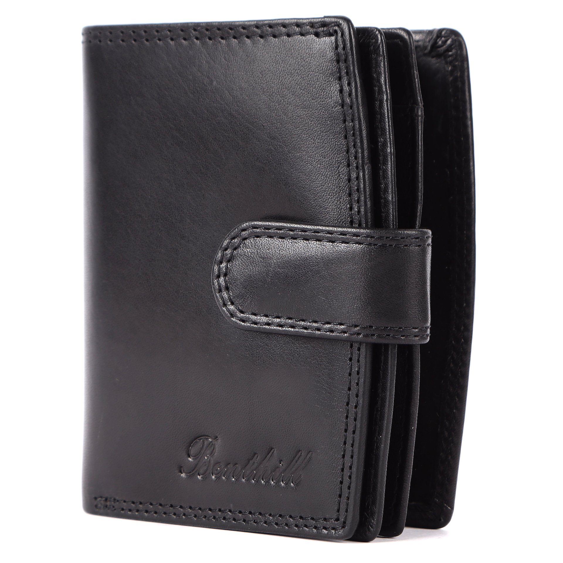 Benthill Geldbörse Damen Echt Leder Geldbeutel RFID Portemonnaie mit vielen günstig online kaufen