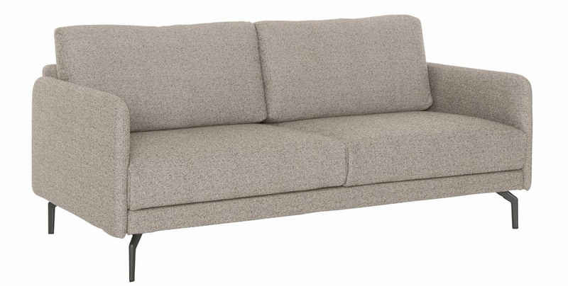 hülsta sofa 3-Sitzer »hs.450«, Armlehne sehr schmal, Breite 190 cm, Alugussfuß Umbragrau, wahlweise Stoff oder Leder