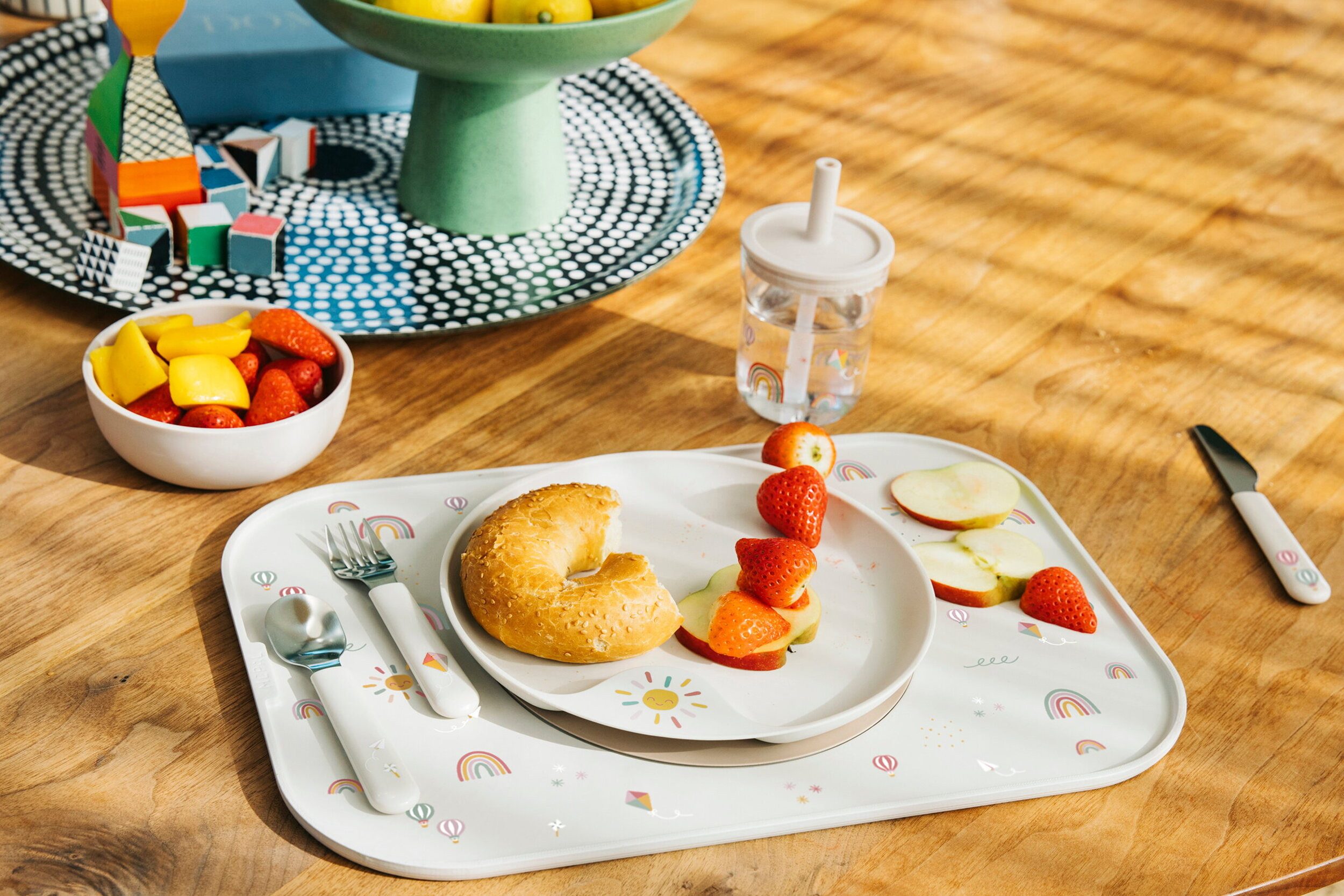Mepal Kinderbesteck Mepal Mio Kindergeschirr Set - Sunshine & Rainbow