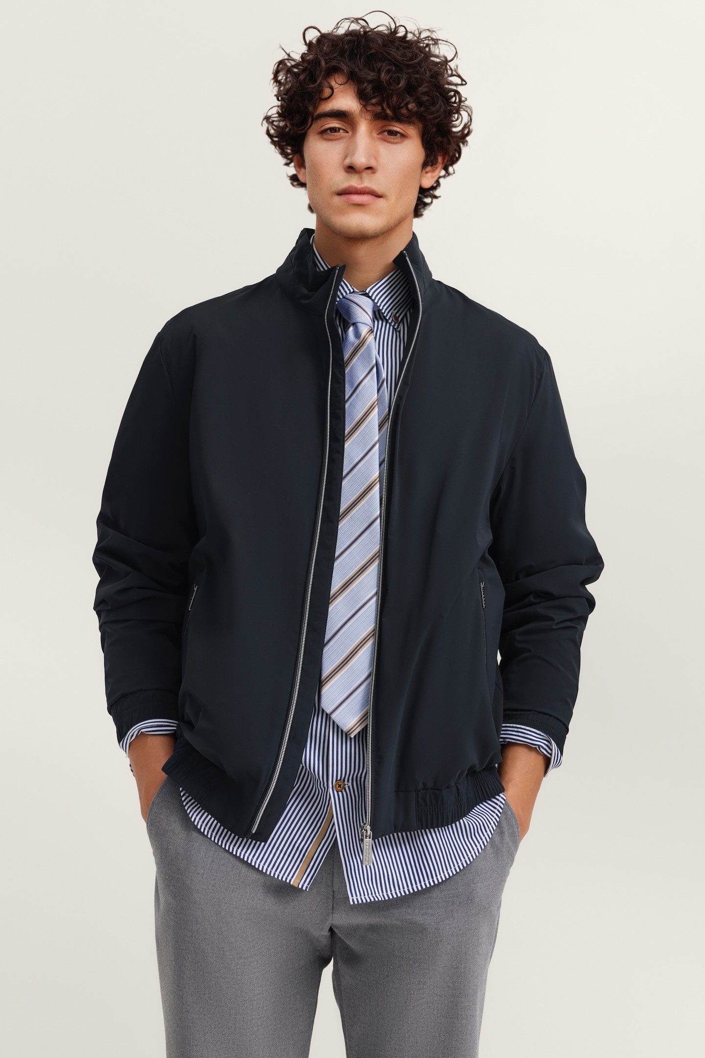 bugatti Blouson Regular Fit mit Stehkragen & Stretch-Funktion