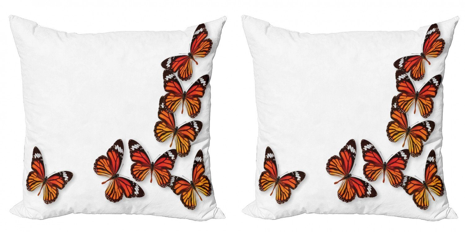 Modern Digitaldruck, Kissenbezüge Abakuhaus Exotisch Frühling Doppelseitiger Monarch Bug (2 Stück), Accent