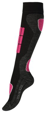 Stark Soul® Skisocken Ski & Snowboard Socken, Wintersport Socken mit Spezialpolsterung, 2 Paar 2er-Pack, Spezial -Polsterungen an den Belastungszonen, Dehnungszonen an Knöchel und Spann, flache Nähte, dickes Proteegewebe