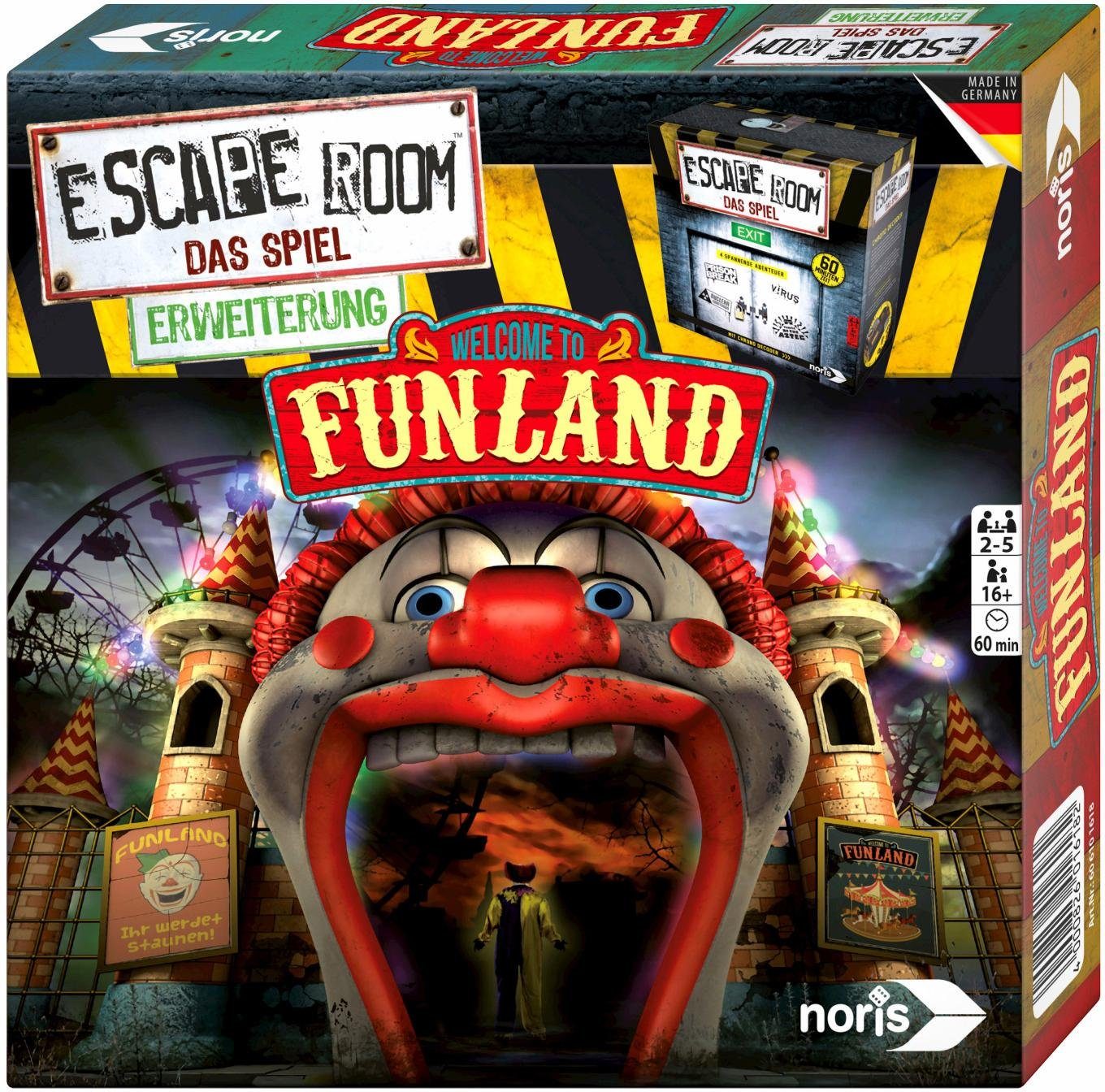 Noris Spiel Erweiterungsspiel Escape Room Funland Online Kaufen Otto