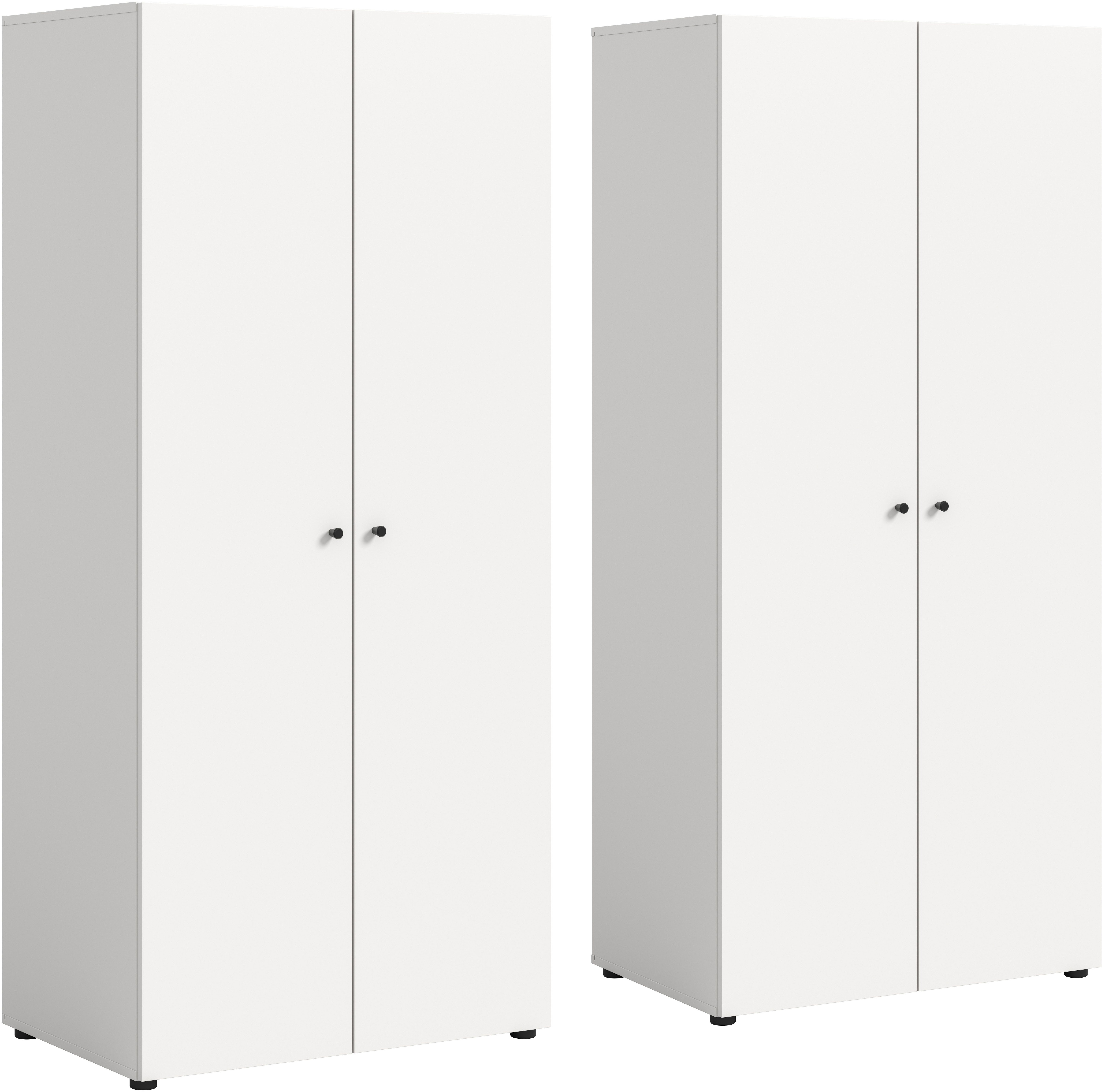 Home affaire Kleiderschrank BILLINGS, Schlafzimmerschrank, Schrank, Garderobenschrank (OTTO BESTSELLER, Garderobe & Schlafzimmer) Breite 160cm, weiß, 4-türig, inkl. 2 Kleiderstangen und 2 Ablageböden