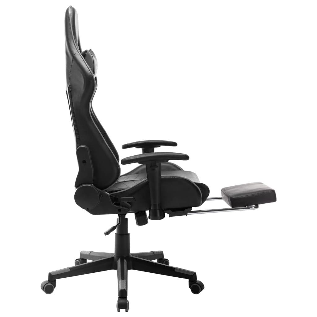 möbelando Gaming-Stuhl 61x67x133 Grau in cm), und Schwarz (LxBxH: 3006523