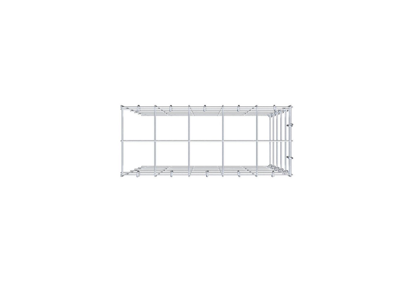Thumbnail - Gabiona Gabionenzaun Anbaugabione Typ 4 50 cm x 50 cm x 20 cm (L x H x T), Maschenweite 10, (Anbaugabione Typ 4 50 cm x ...