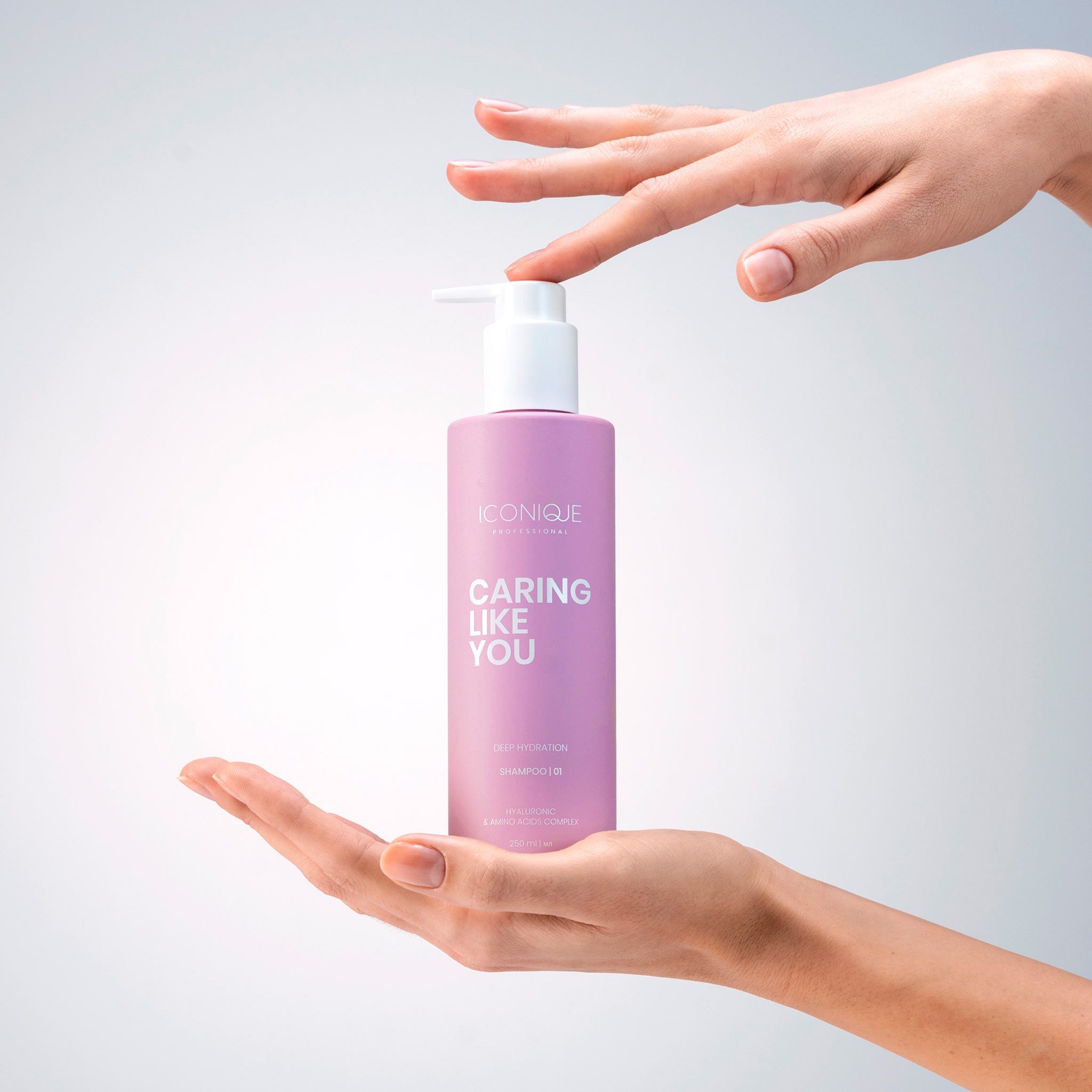 ICONIQUE Professional Haarshampoo CARING LIKE YOU Shampoo 250ml – Profi-Pflege für Feuchtigkeit & Glanz