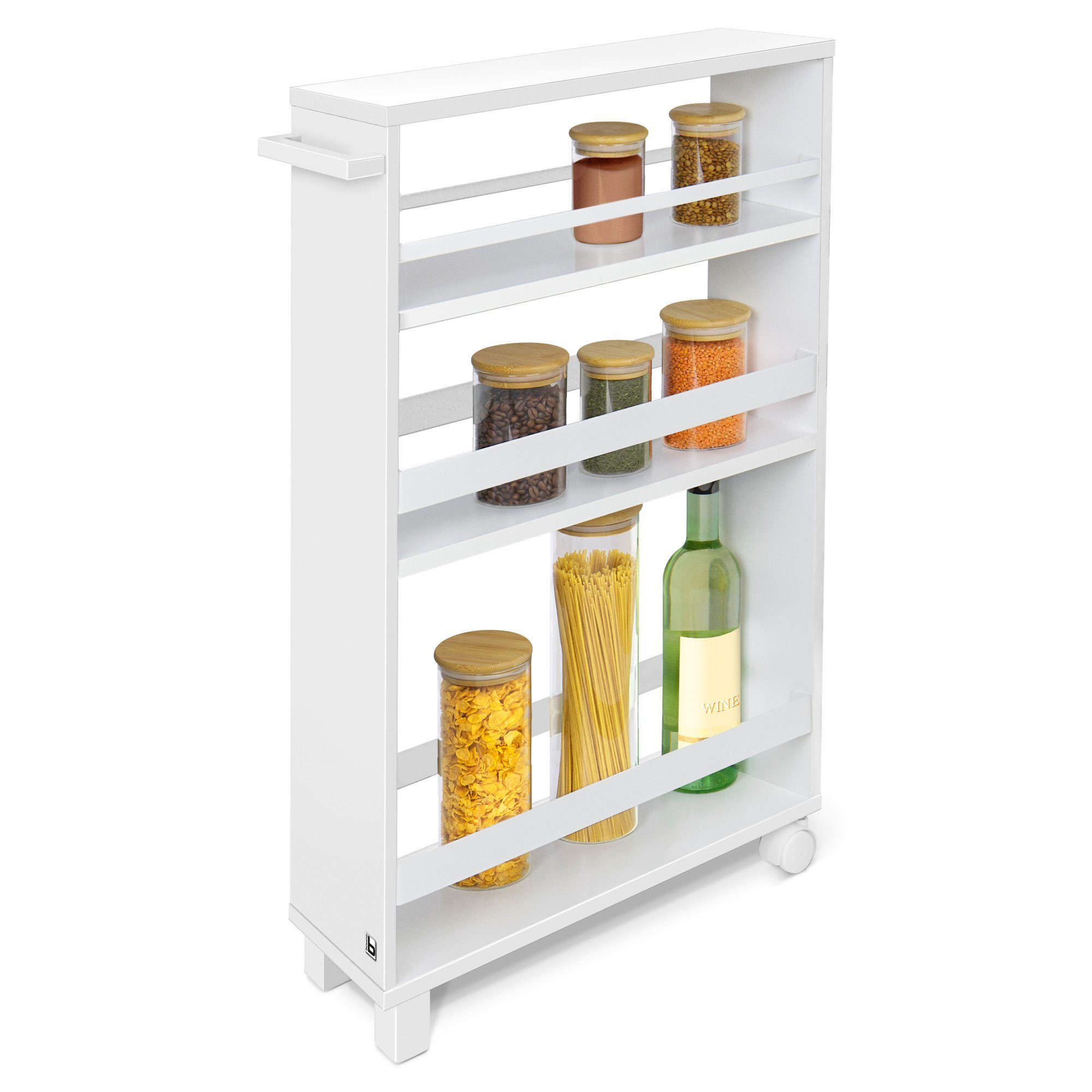 bomoe Regalwagen Hylla, Nischenwagen als Badregal oder Gewürzregal günstig online kaufen