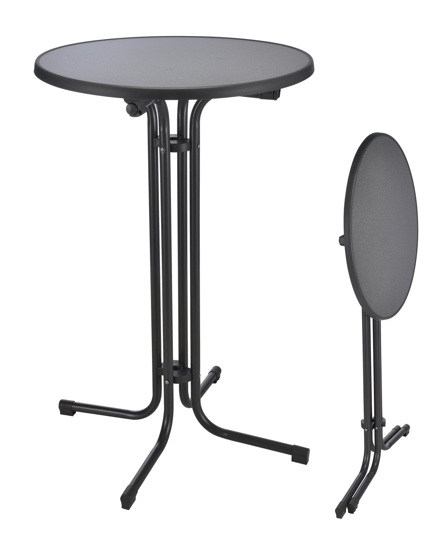 Haushalt International Stehtisch Bistro-Stehtisch aus Stahl, anthrazit Maße: ca. Ø 70 x H 110cm (1-St)