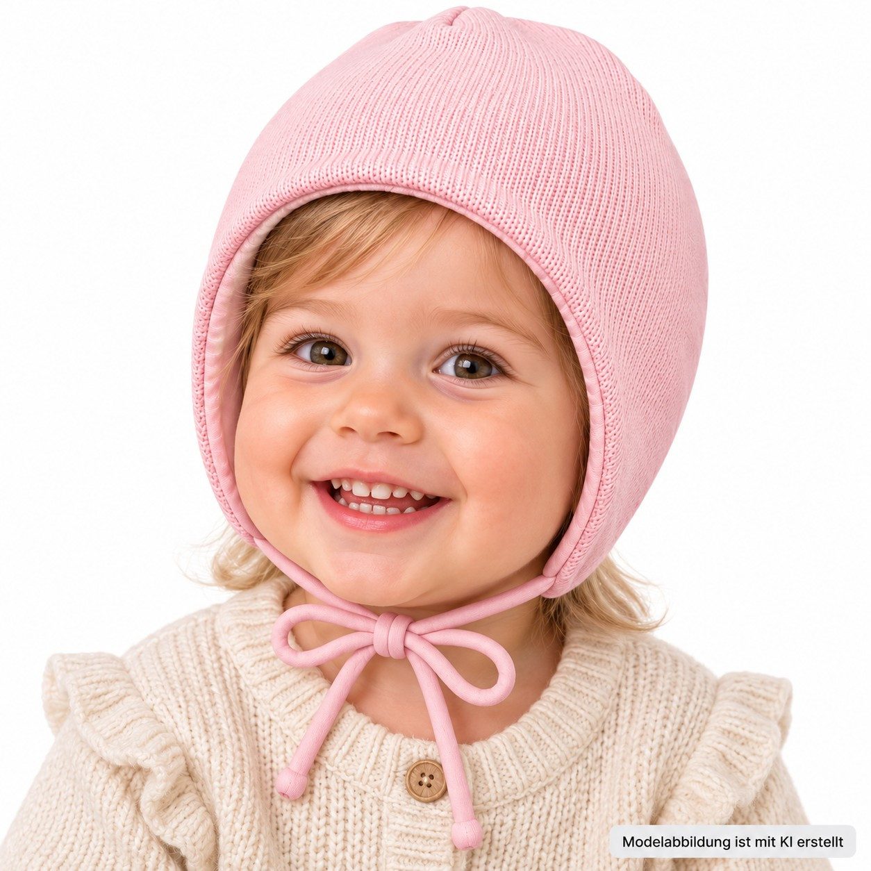 Smarilla Strickmütze Babymütze Wintermütze mit Ohrenschutz