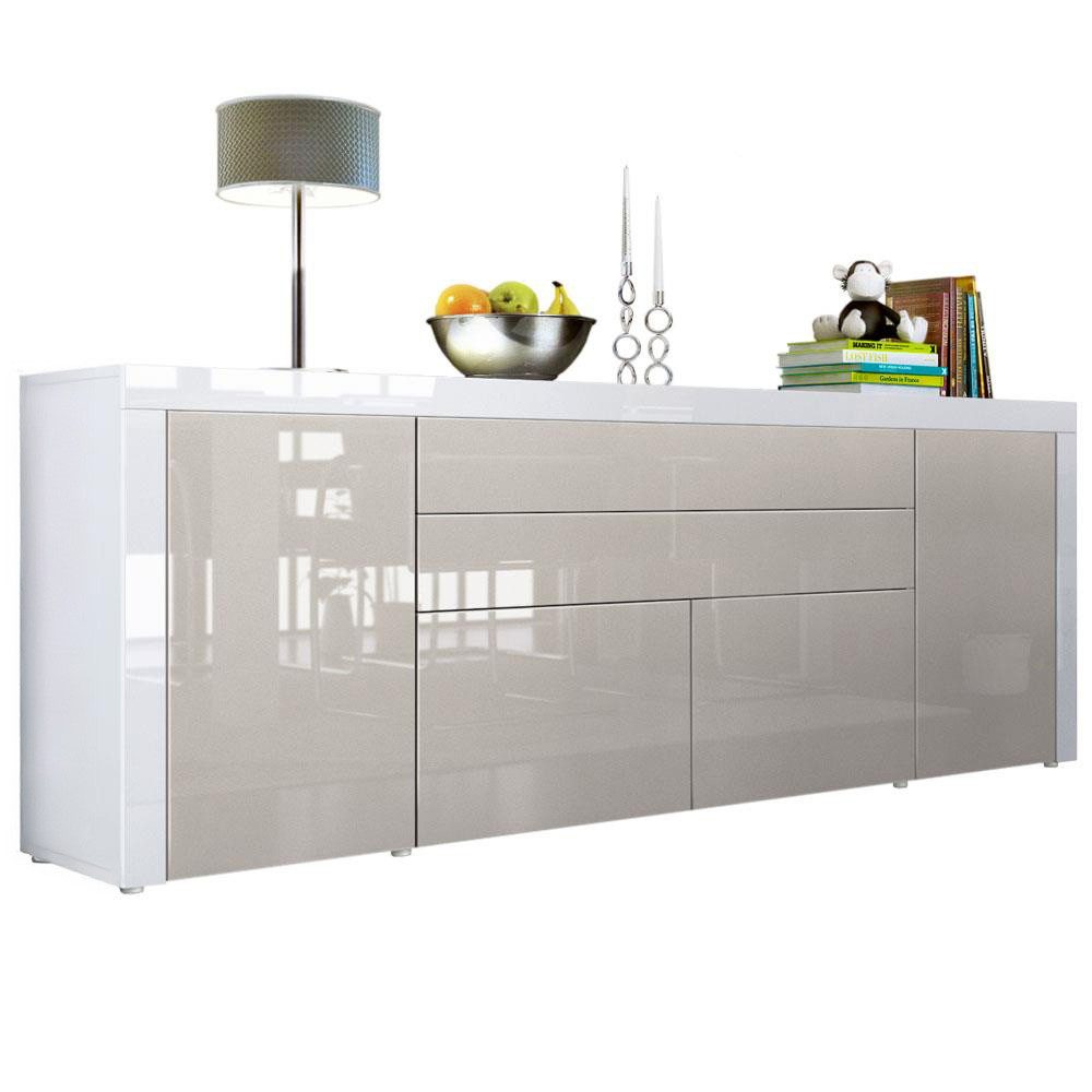 Vladon Sideboard La Paz V2 (Kommode mit 2 Türen, 2 Schubkästen und 2 Klappe günstig online kaufen