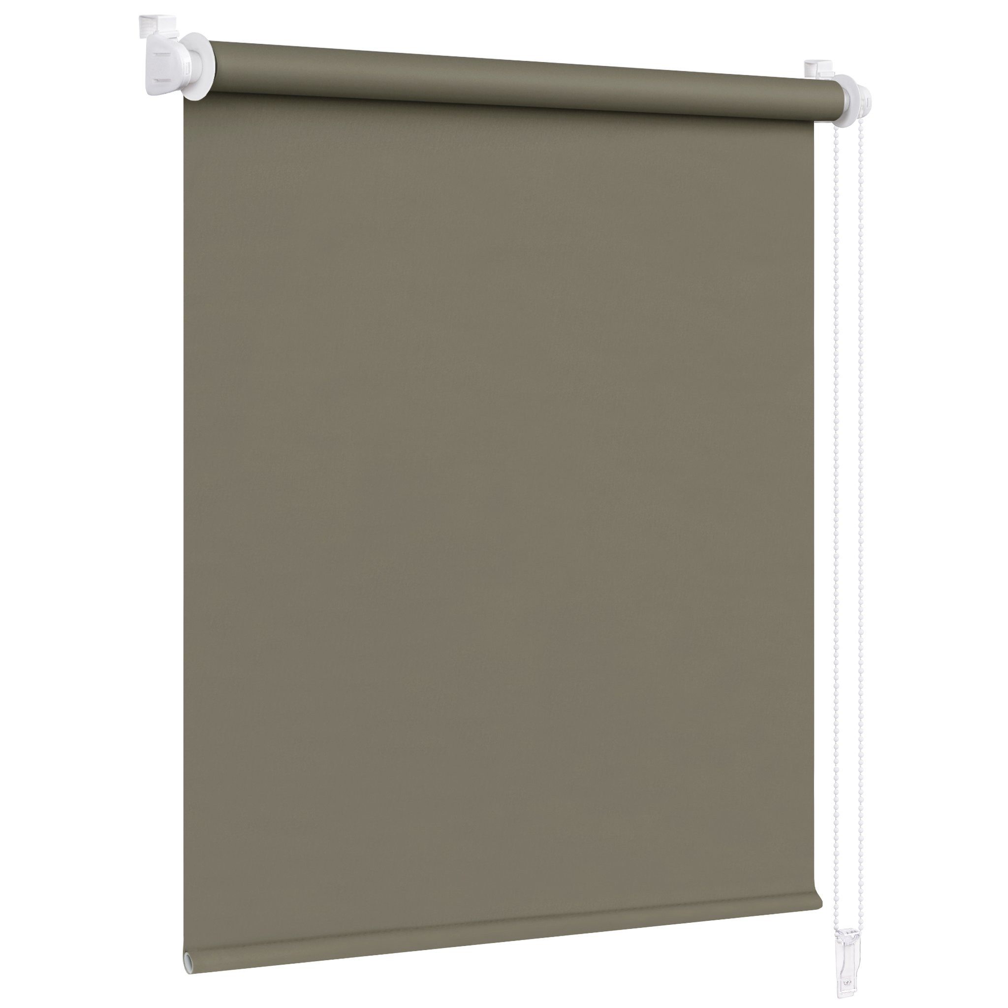 Verdunklungsrollo Klemmfix Verdunkelungsrollo 45x150 cm braun [Stoffbreite: 42cm], Victoria M., blickdicht, ohne Bohren, freihängend, Klemmfix, mit Kindersicher – Bild 5 von 5