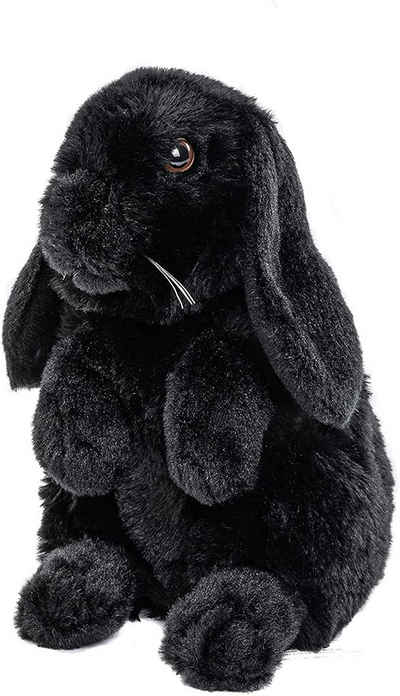 Uni-Toys Kuscheltier »Widderkaninchen schwarz - 19 cm (Höhe) - Plüsch-Hase, Kaninchen - Plüschtier«, zu 100 % recyceltes Füllmaterial