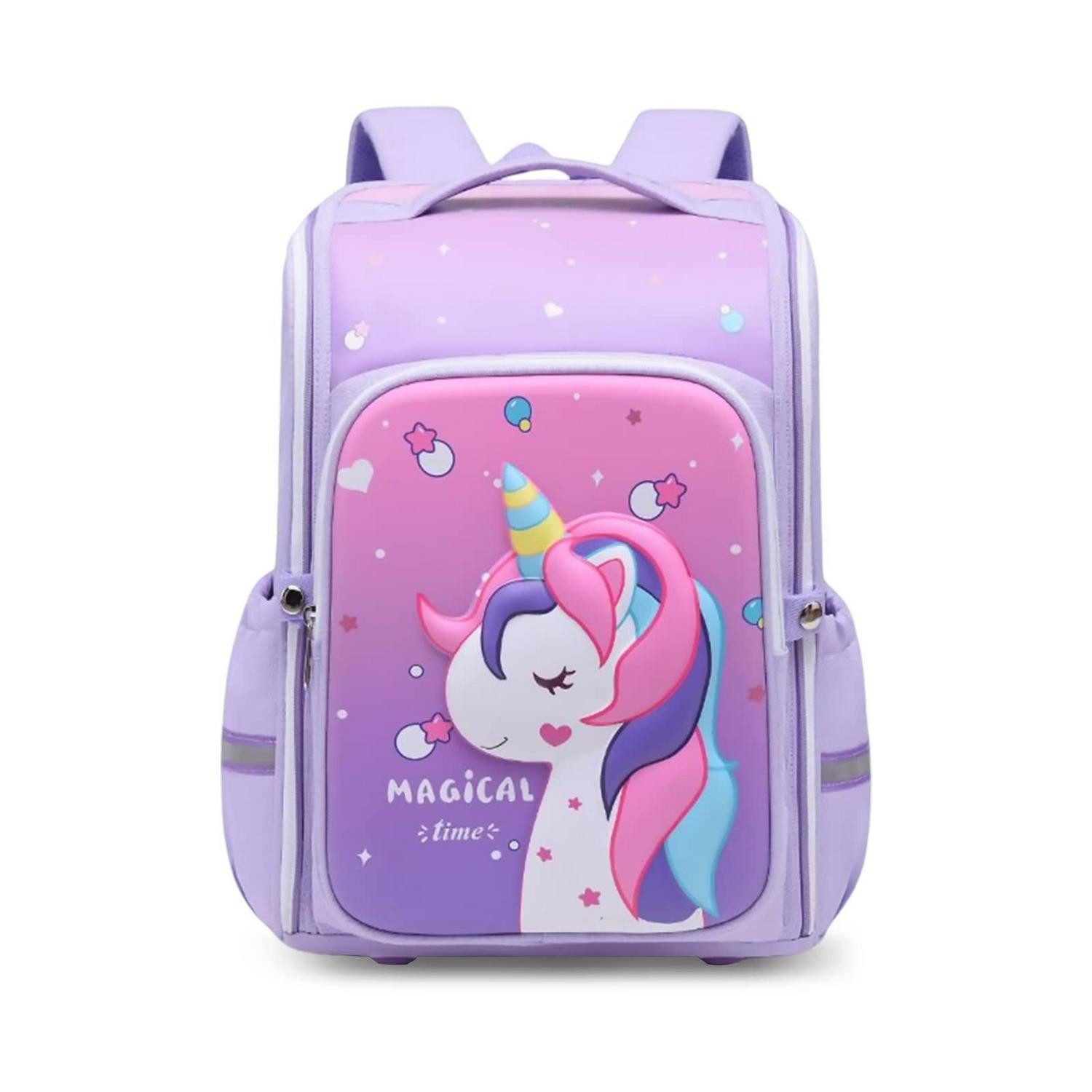 LuxusKollektion Schulranzen Schulranzen Kinder Rucksack Lila Einhorn