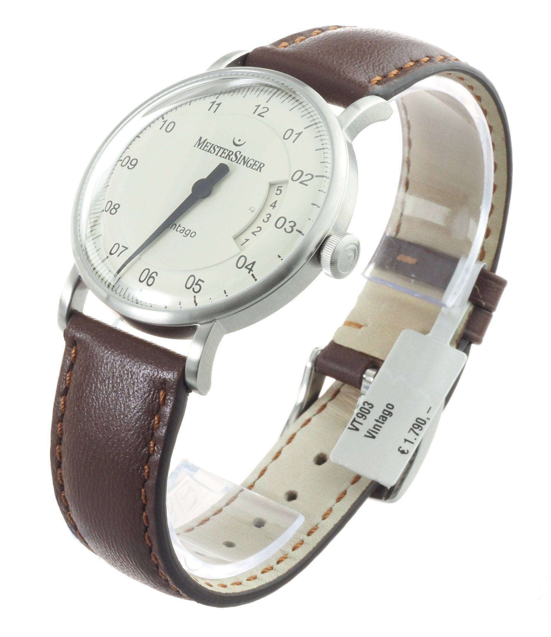 Einzeiger VT903 Automatikuhr Vintago Uhr Meistersinger Herren Uhr Classic Automatik,